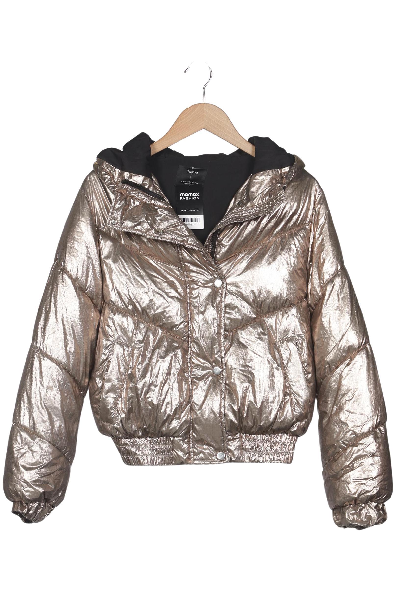 

bershka Damen Jacke, gold, Gr. 38