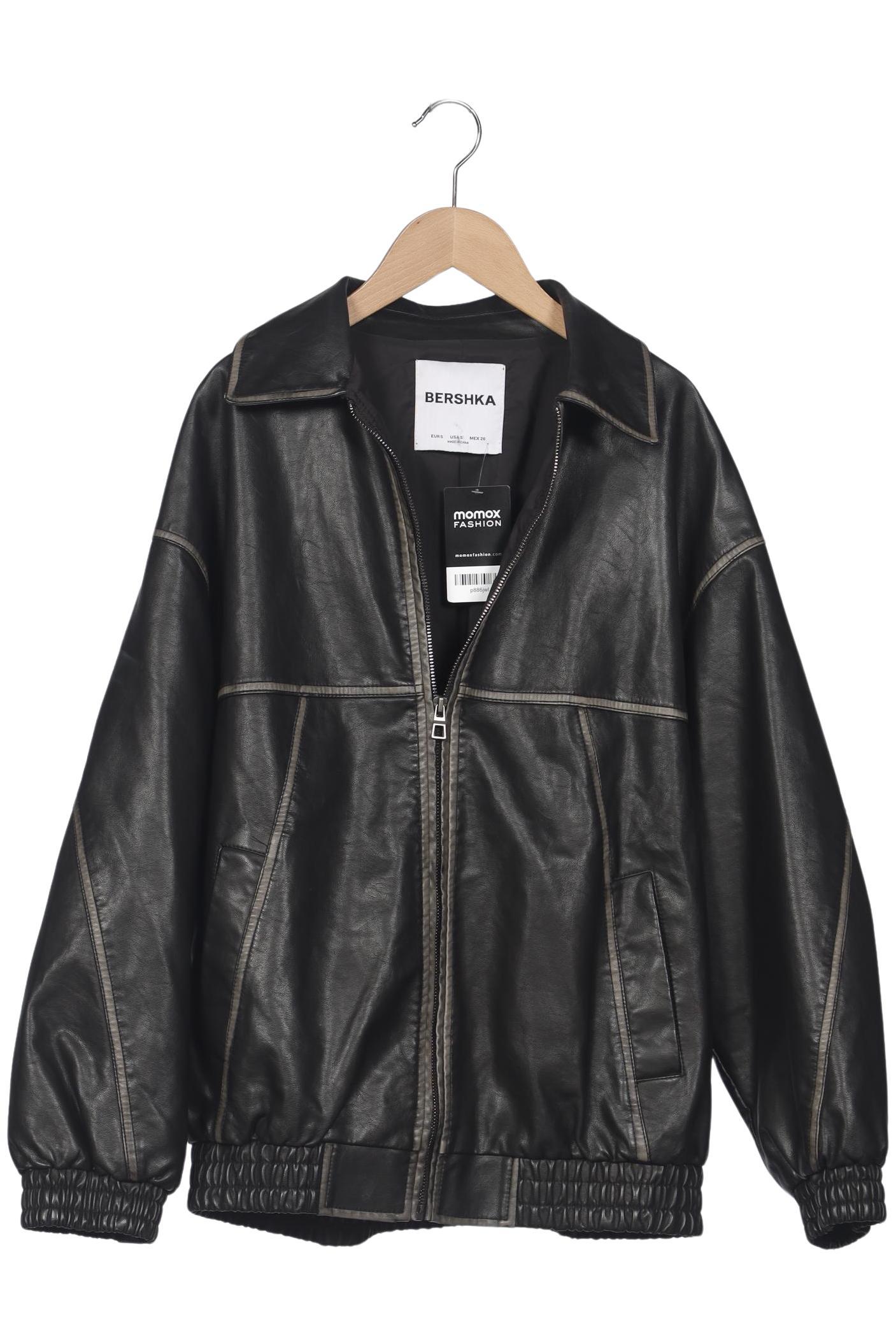 

bershka Damen Jacke, schwarz, Gr. 36