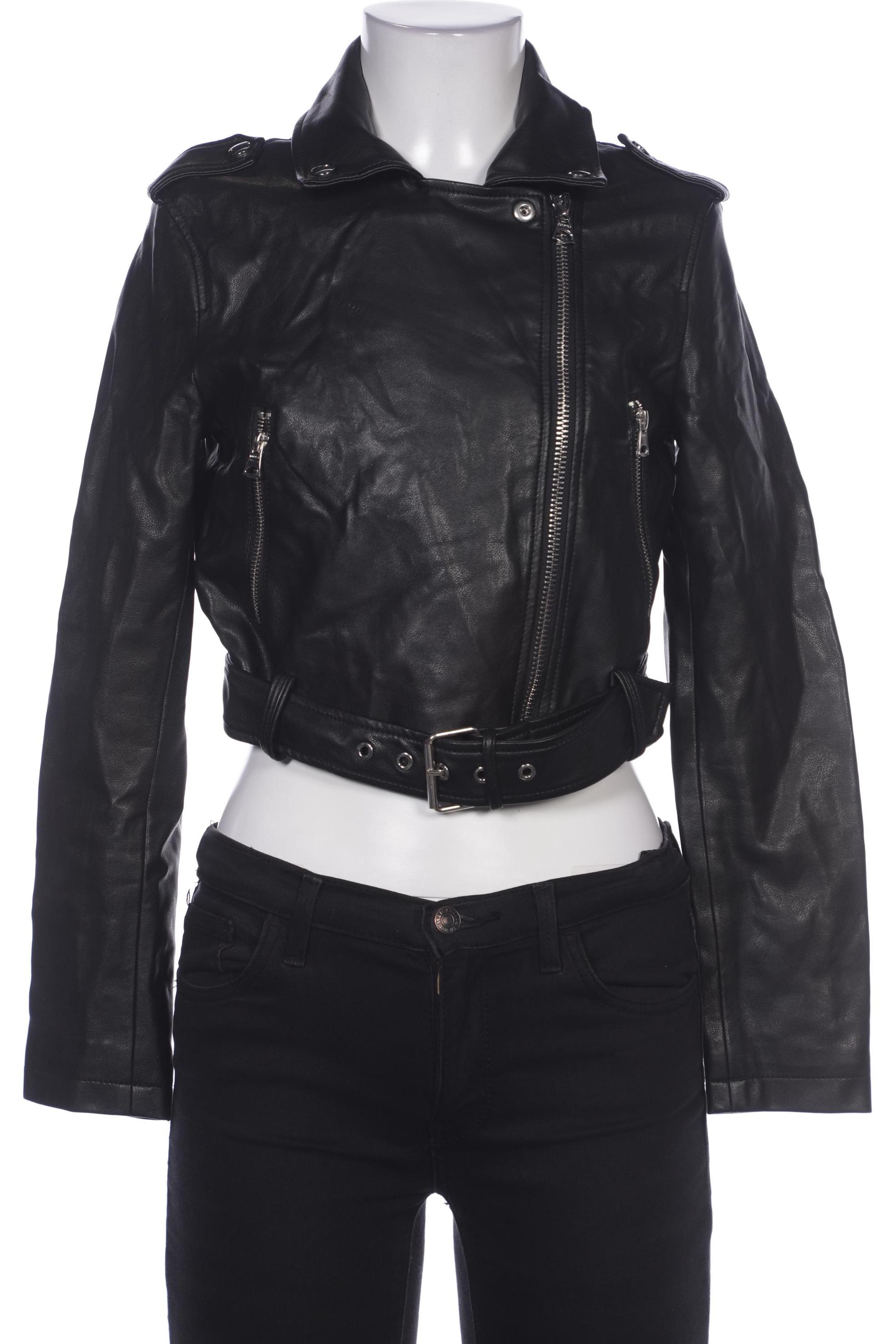 

bershka Damen Jacke, schwarz, Gr. 36