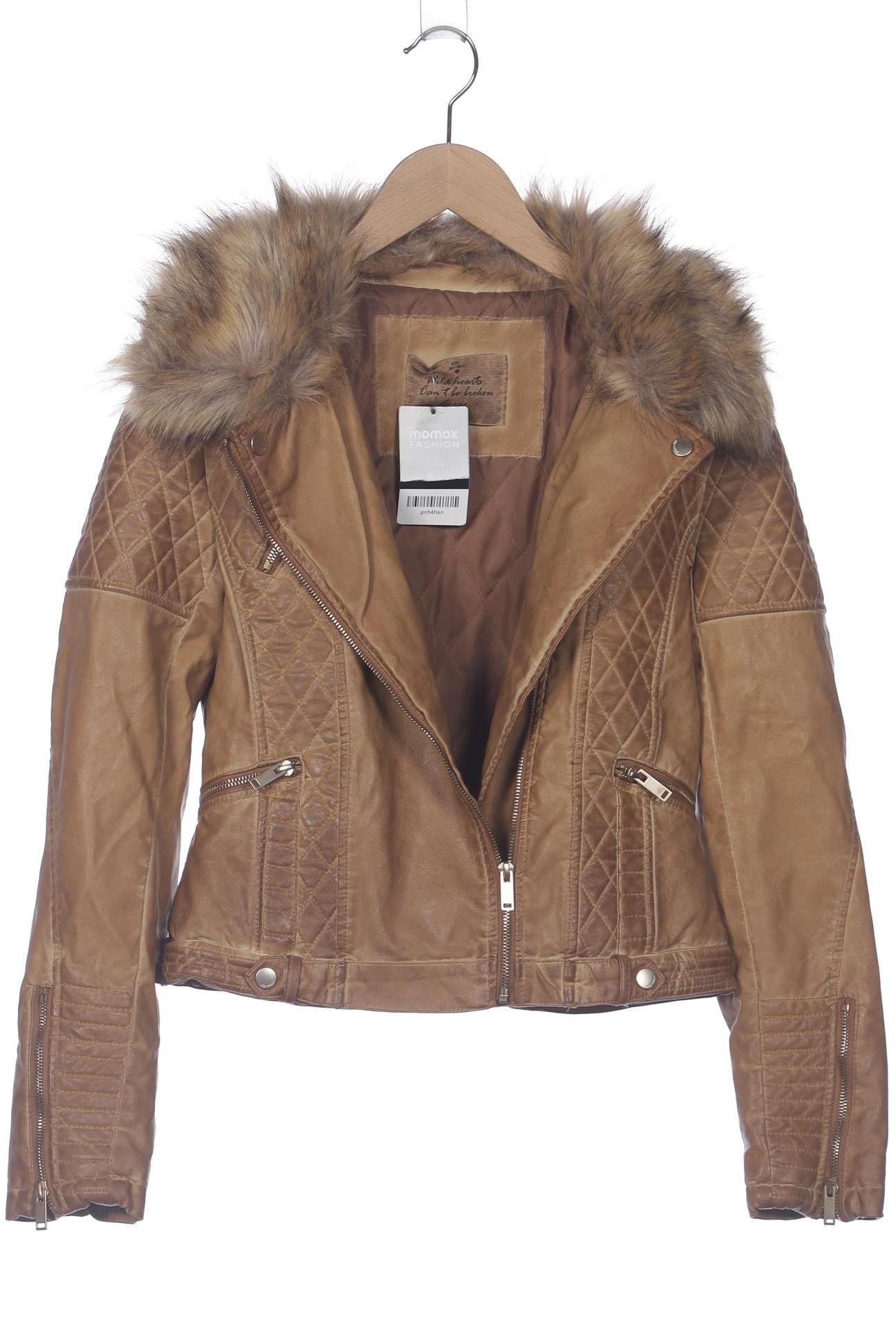 

bershka Damen Jacke, beige, Gr. 42