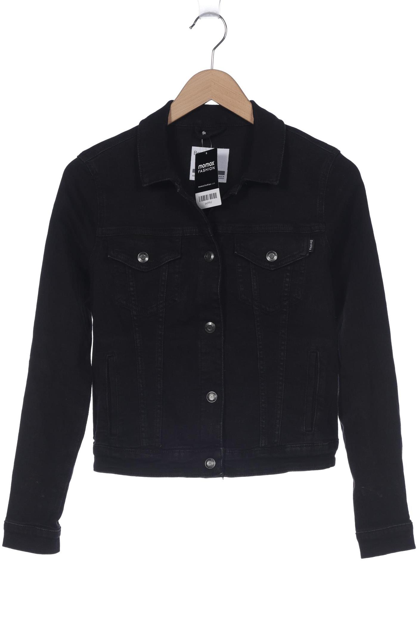 

bershka Damen Jacke, schwarz