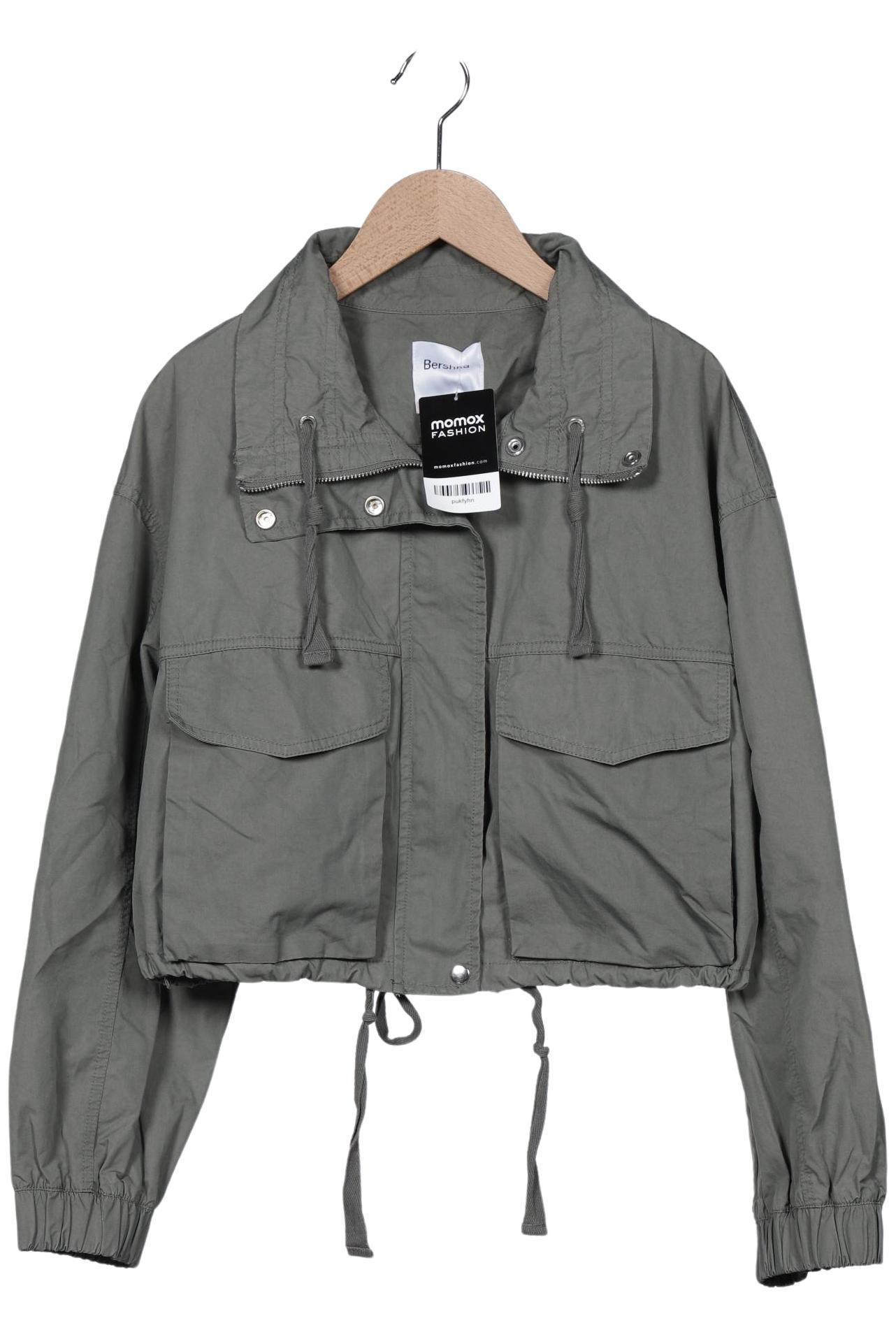

bershka Damen Jacke, grün, Gr. 36
