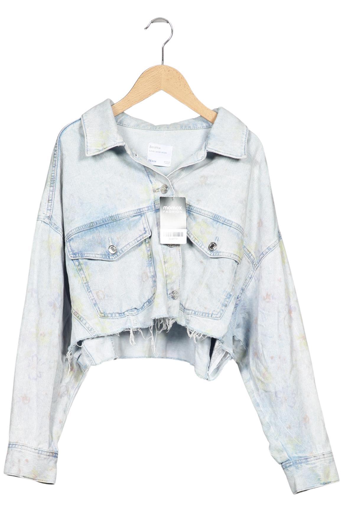 

bershka Damen Jacke, hellblau, Gr. 34