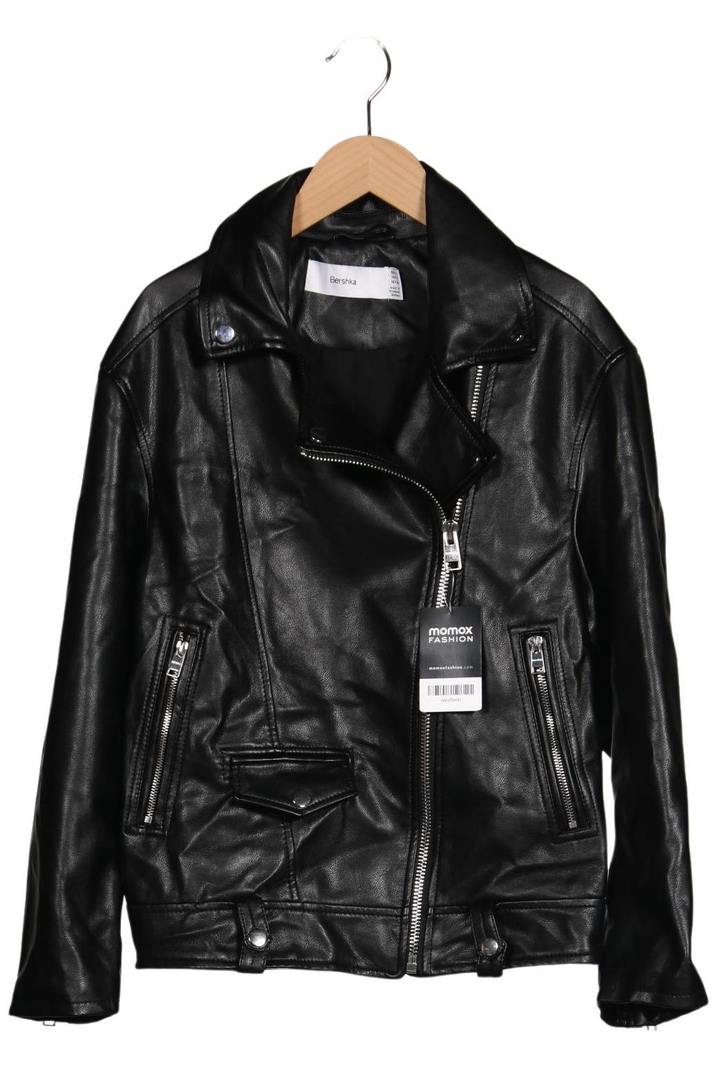 

bershka Damen Jacke, schwarz, Gr. 34