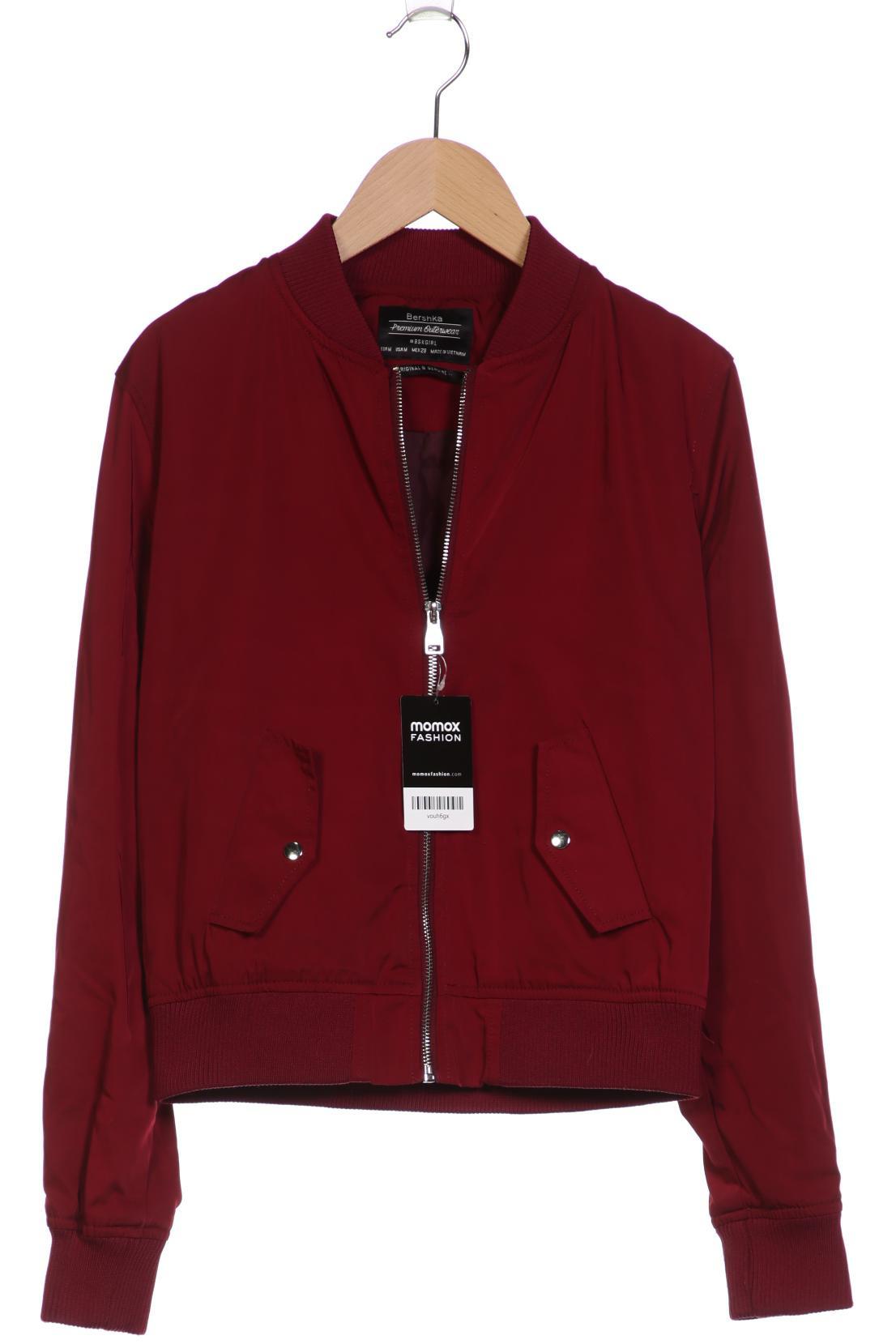 

bershka Damen Jacke, bordeaux, Gr. 38