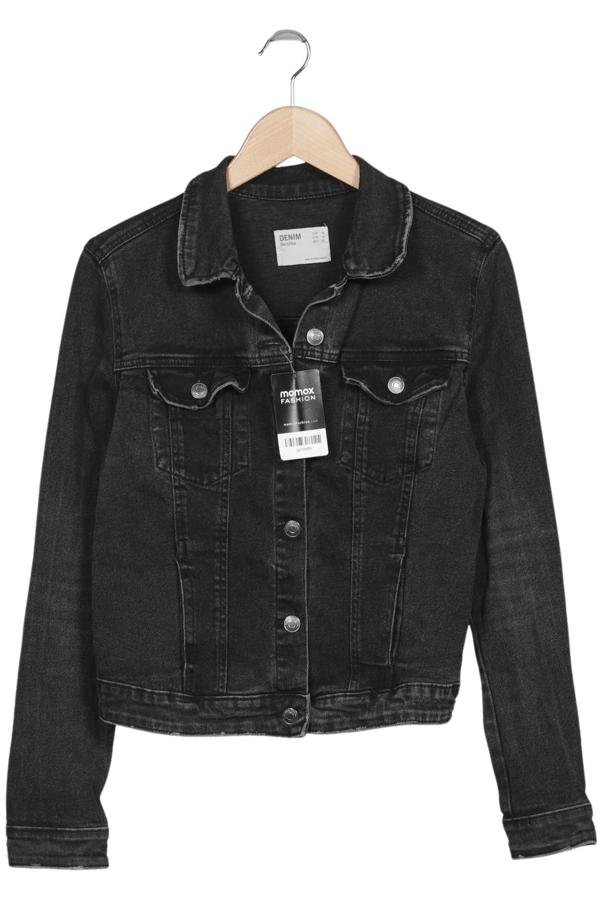 

bershka Damen Jacke, schwarz, Gr. 38