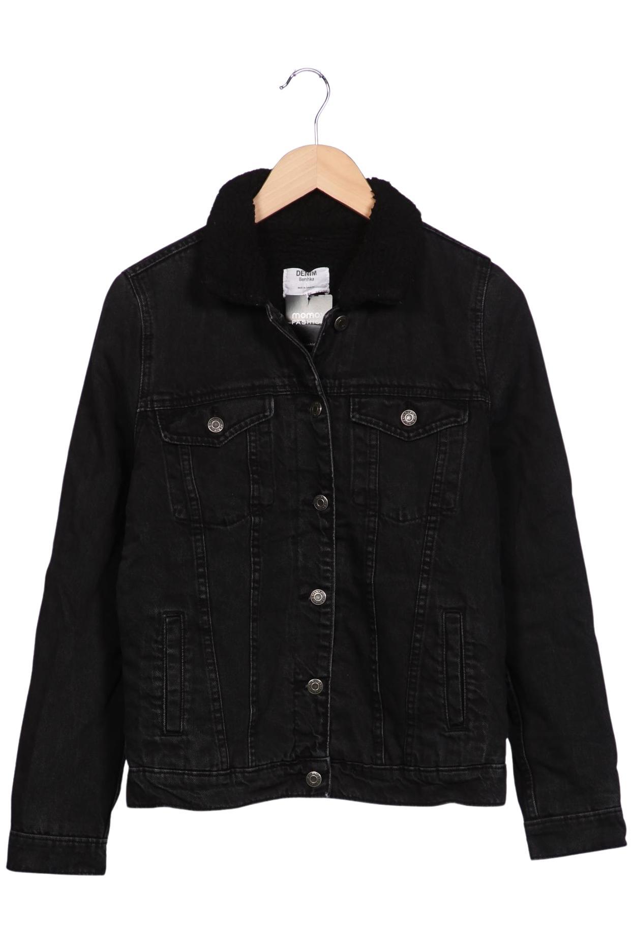 

bershka Damen Jacke, schwarz, Gr. 34