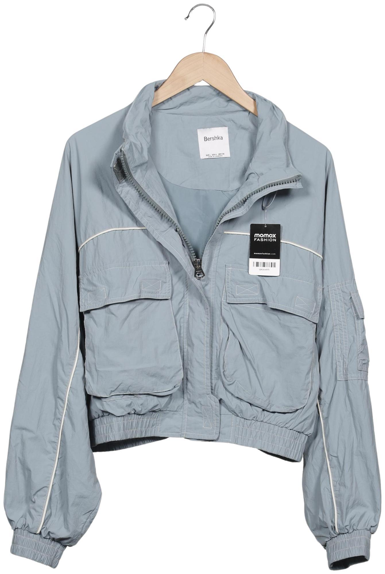 

bershka Damen Jacke, hellblau, Gr. 42