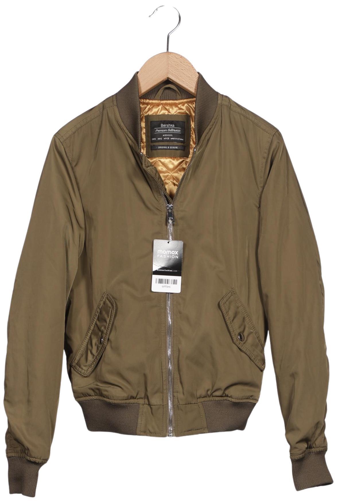 

bershka Damen Jacke, grün, Gr. 36