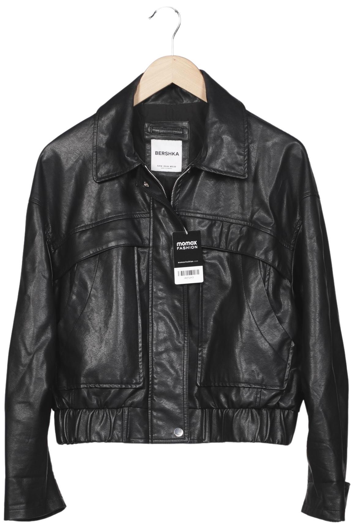 

bershka Damen Jacke, schwarz, Gr. 38