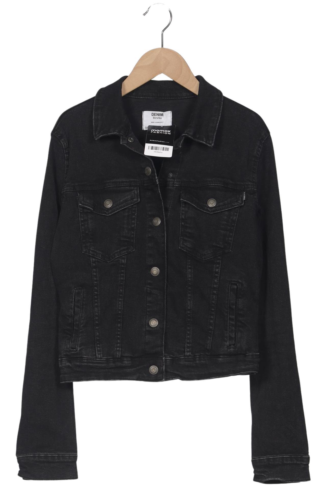 

bershka Damen Jacke, schwarz, Gr. 38
