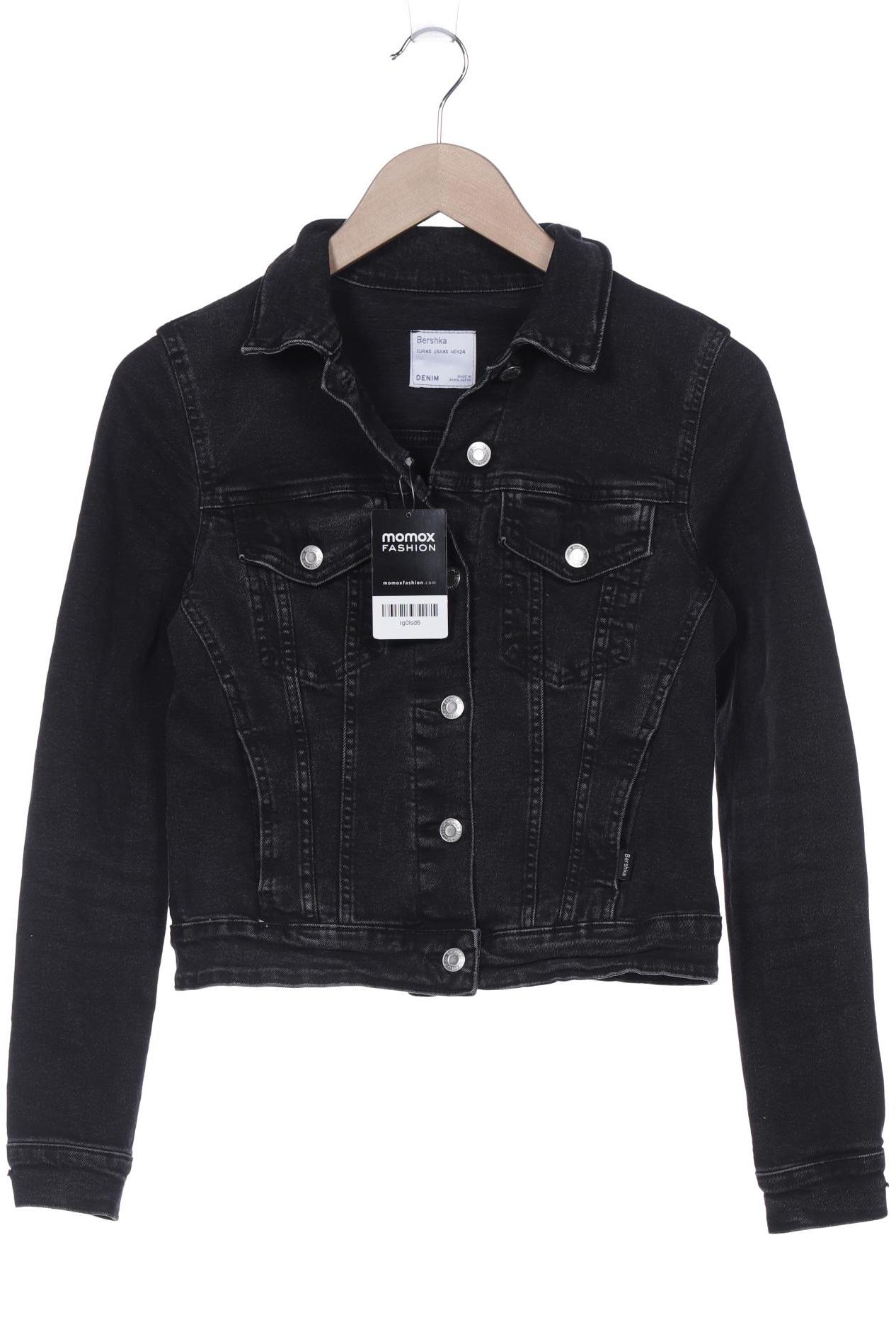 

bershka Damen Jacke, schwarz, Gr. 34