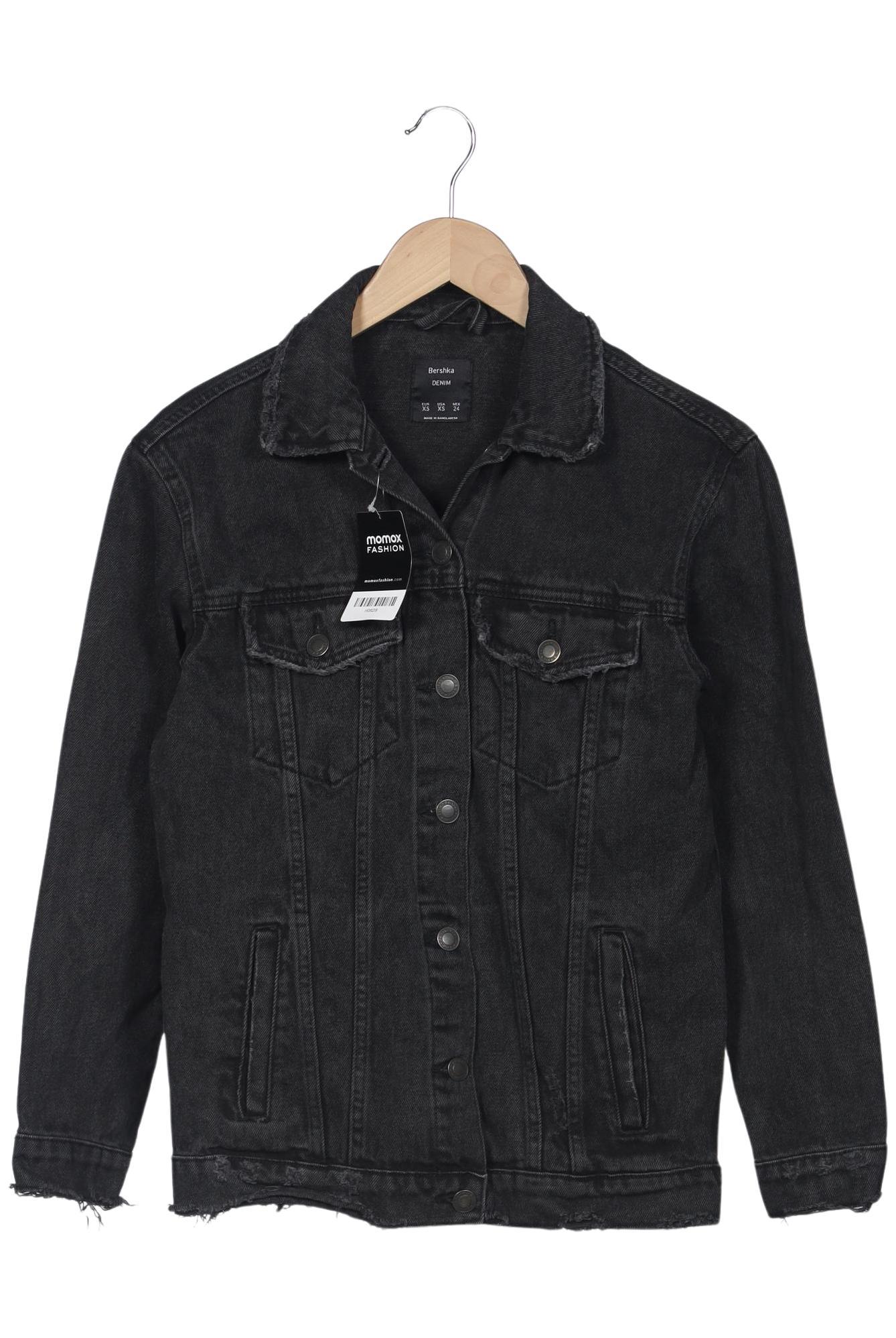 

bershka Damen Jacke, schwarz, Gr. 34