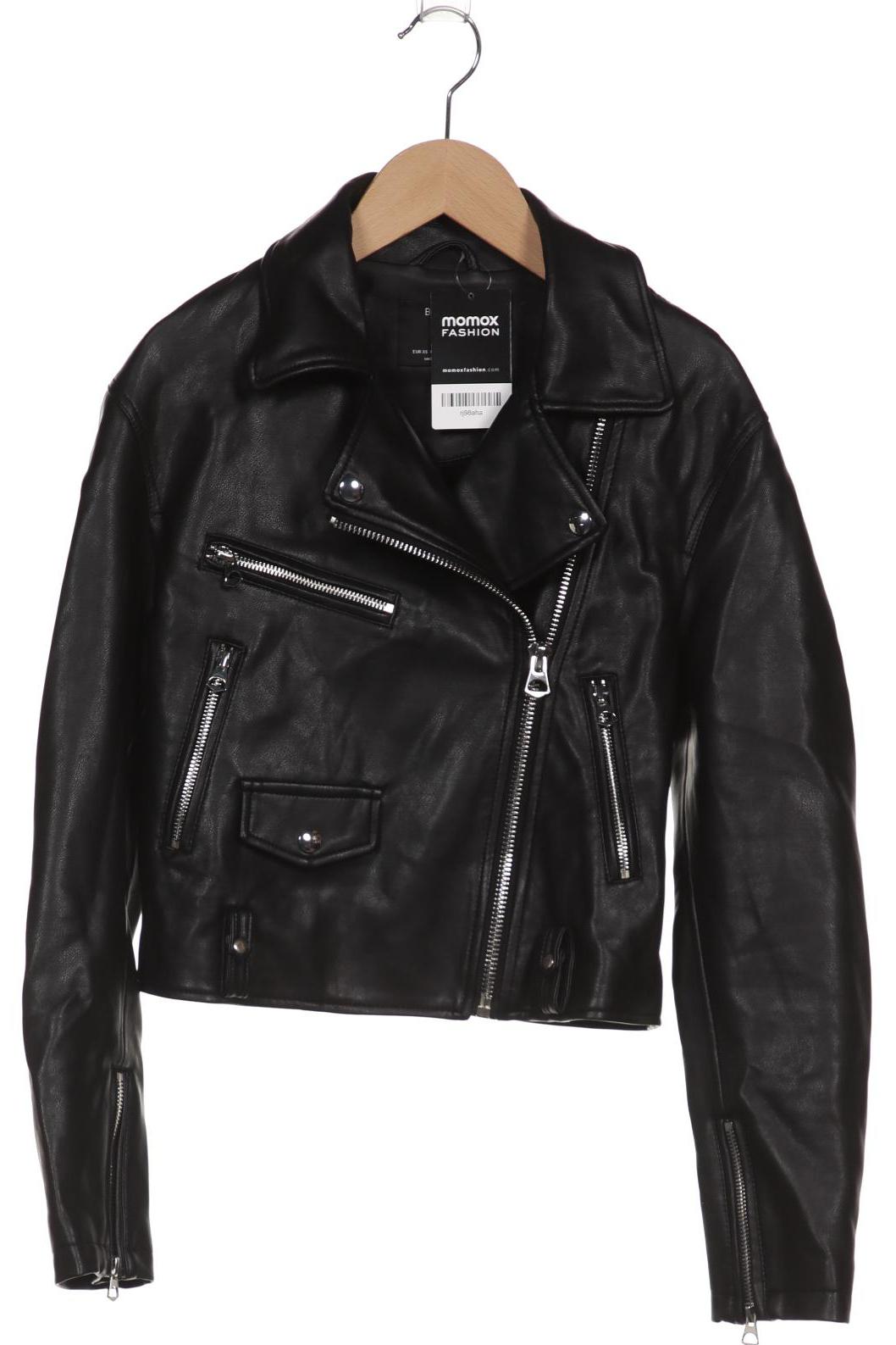 

bershka Damen Jacke, schwarz