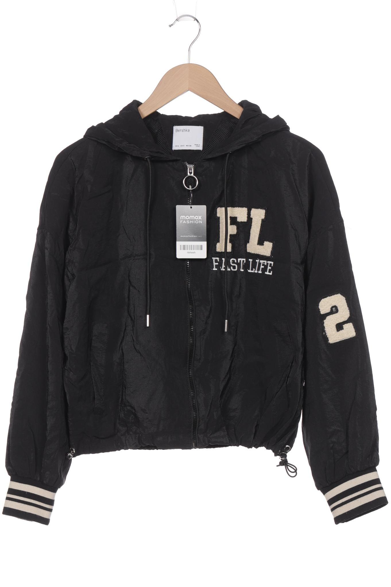 

bershka Damen Jacke, schwarz