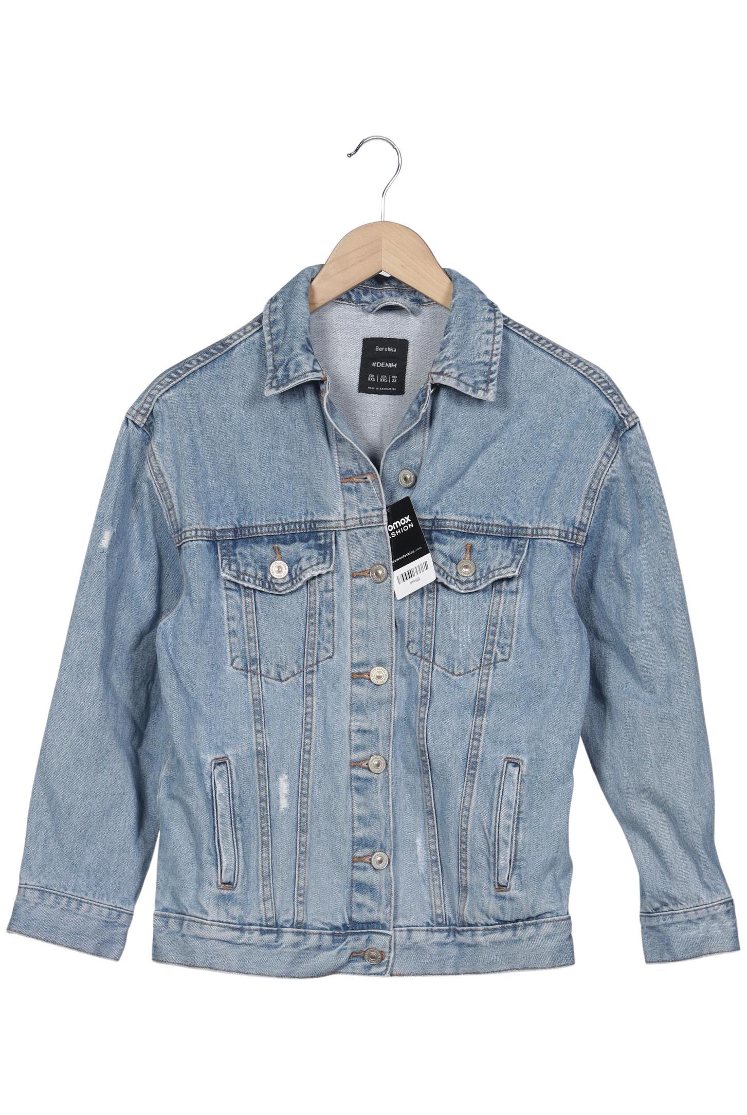 

bershka Damen Jacke, blau, Gr. 32