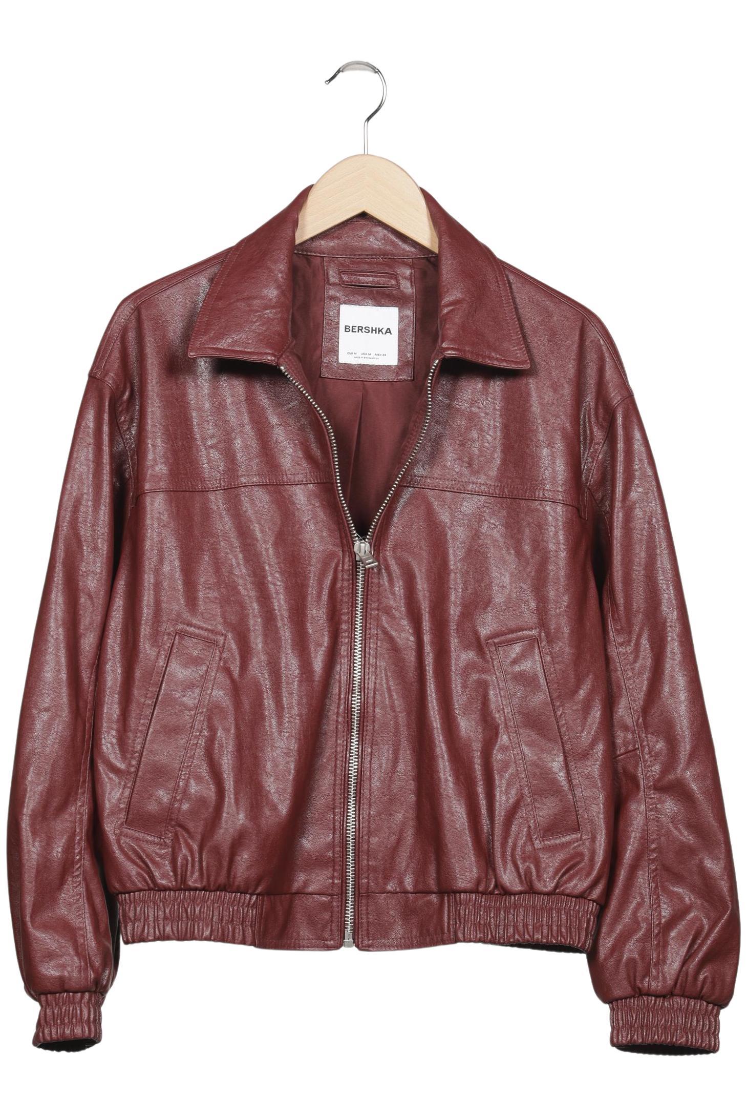 

bershka Damen Jacke, bordeaux, Gr. 38