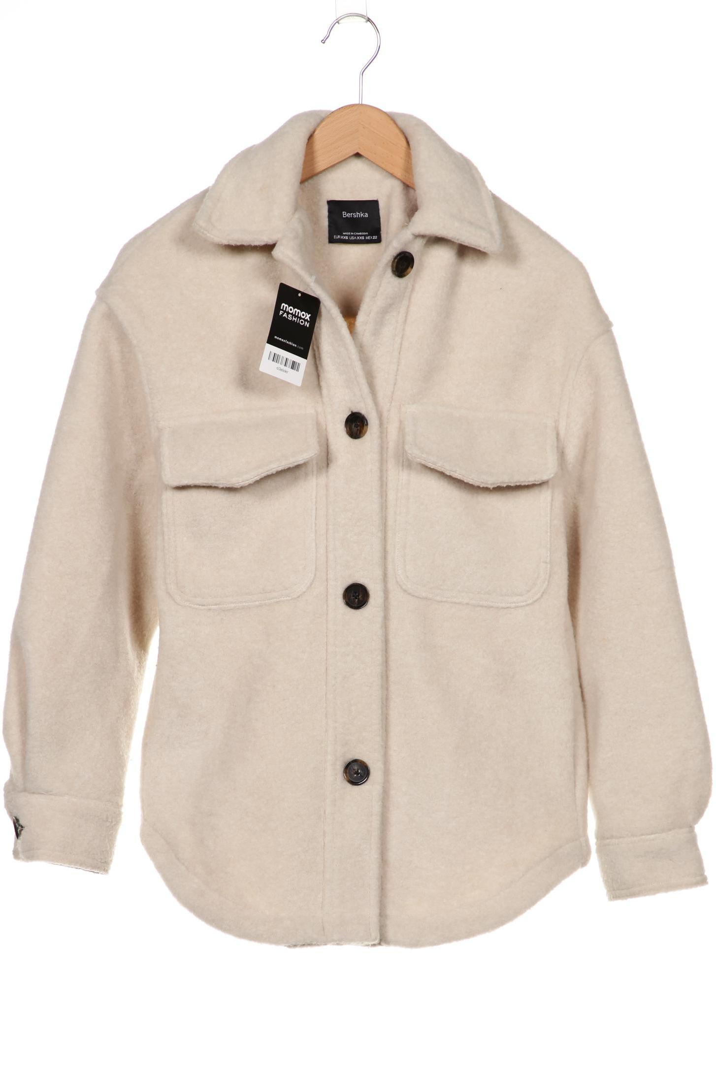 

bershka Damen Jacke, beige, Gr. 32