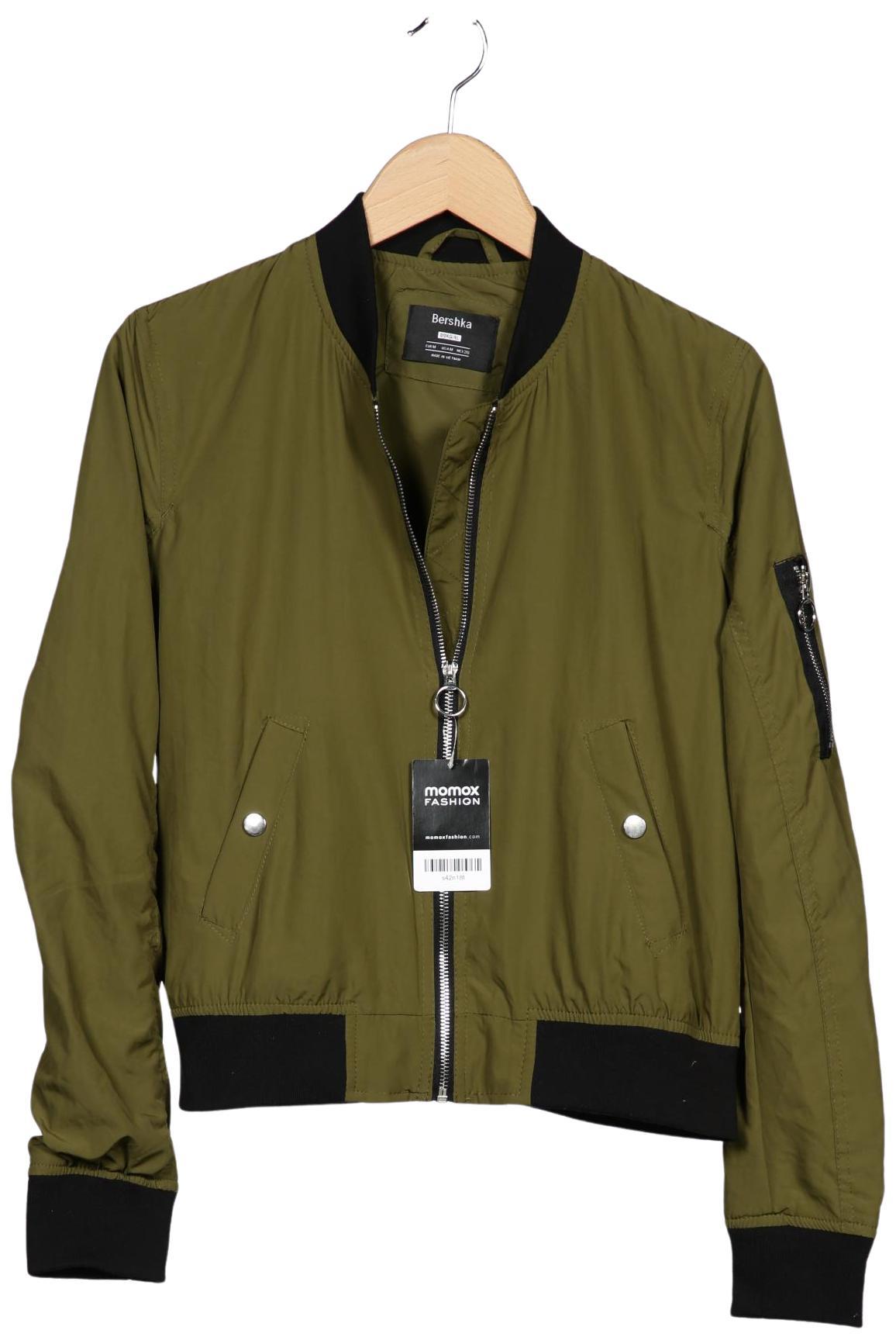 

bershka Damen Jacke, grün, Gr. 38