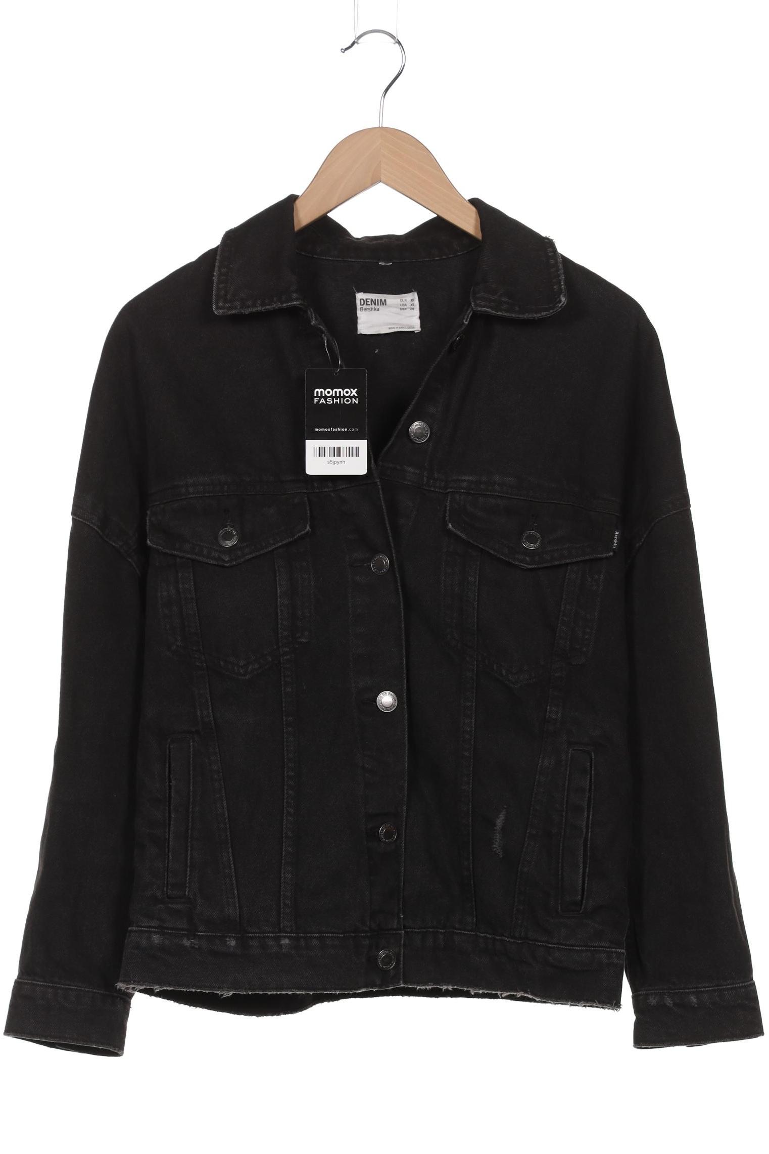 

bershka Damen Jacke, schwarz, Gr. 34