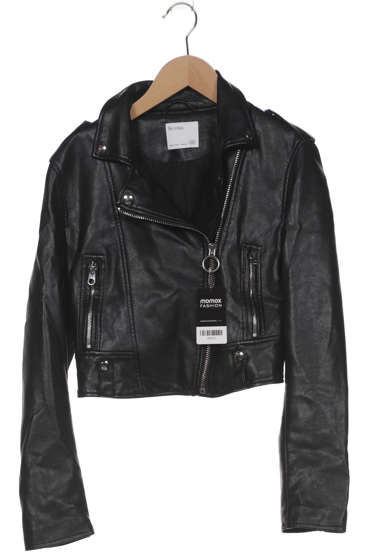 

bershka Damen Jacke, schwarz, Gr. 36