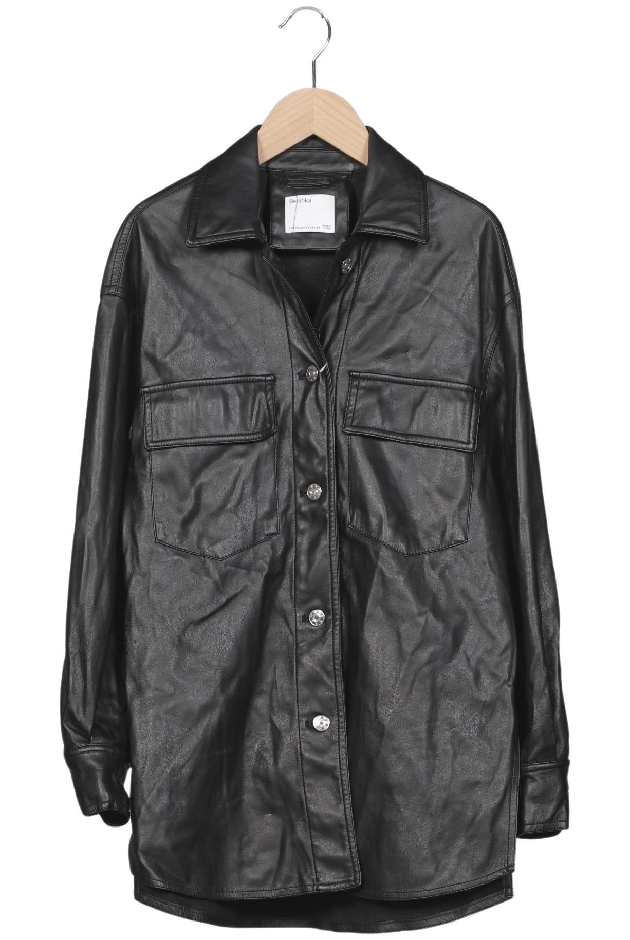 

bershka Damen Jacke, schwarz, Gr. 34