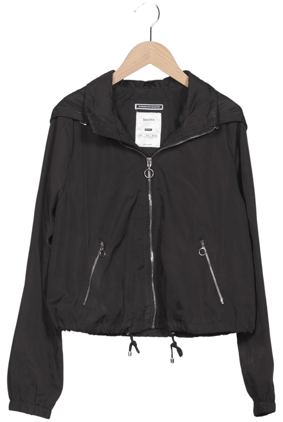 

bershka Damen Jacke, schwarz, Gr. 42