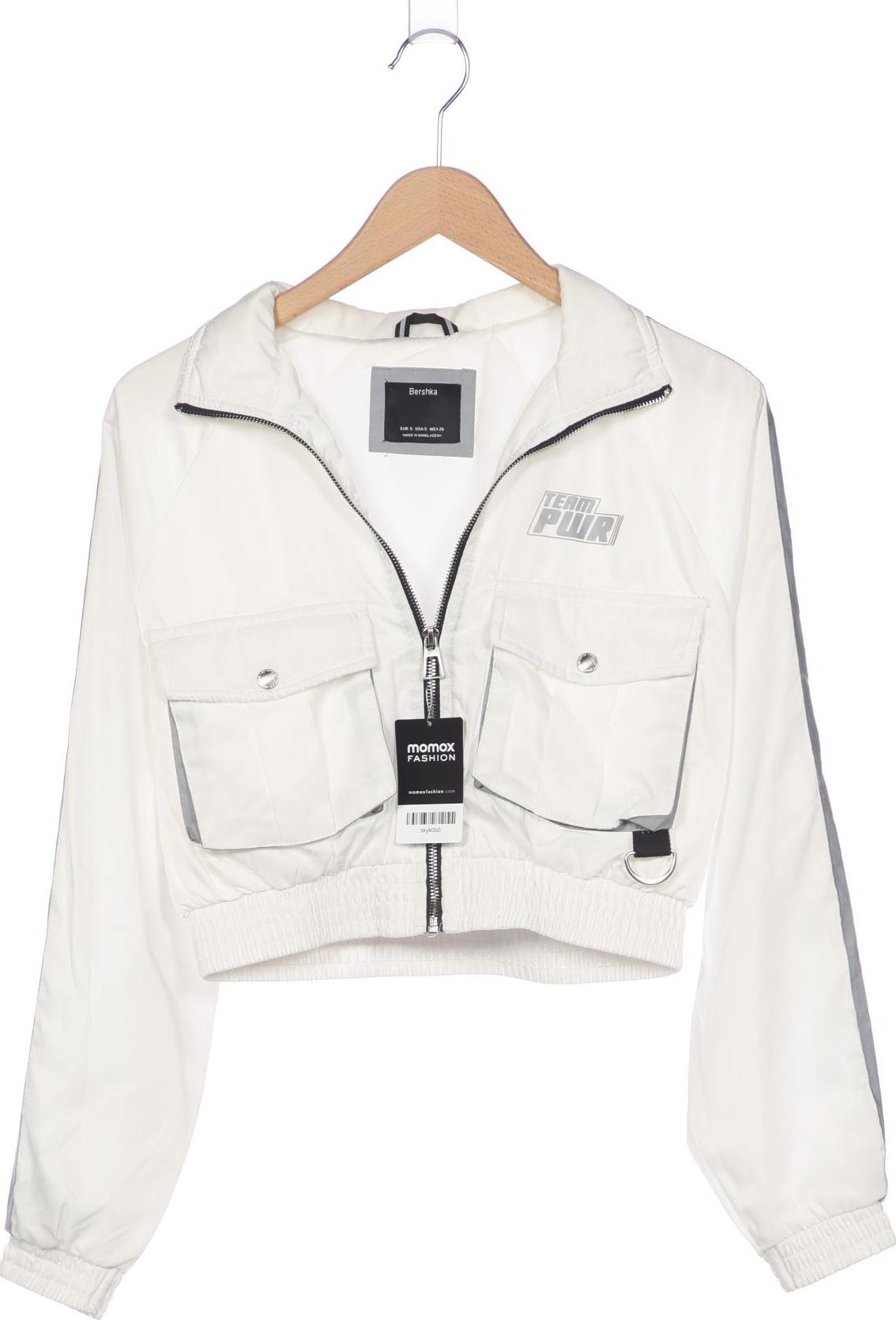 

bershka Damen Jacke, weiß, Gr. 36