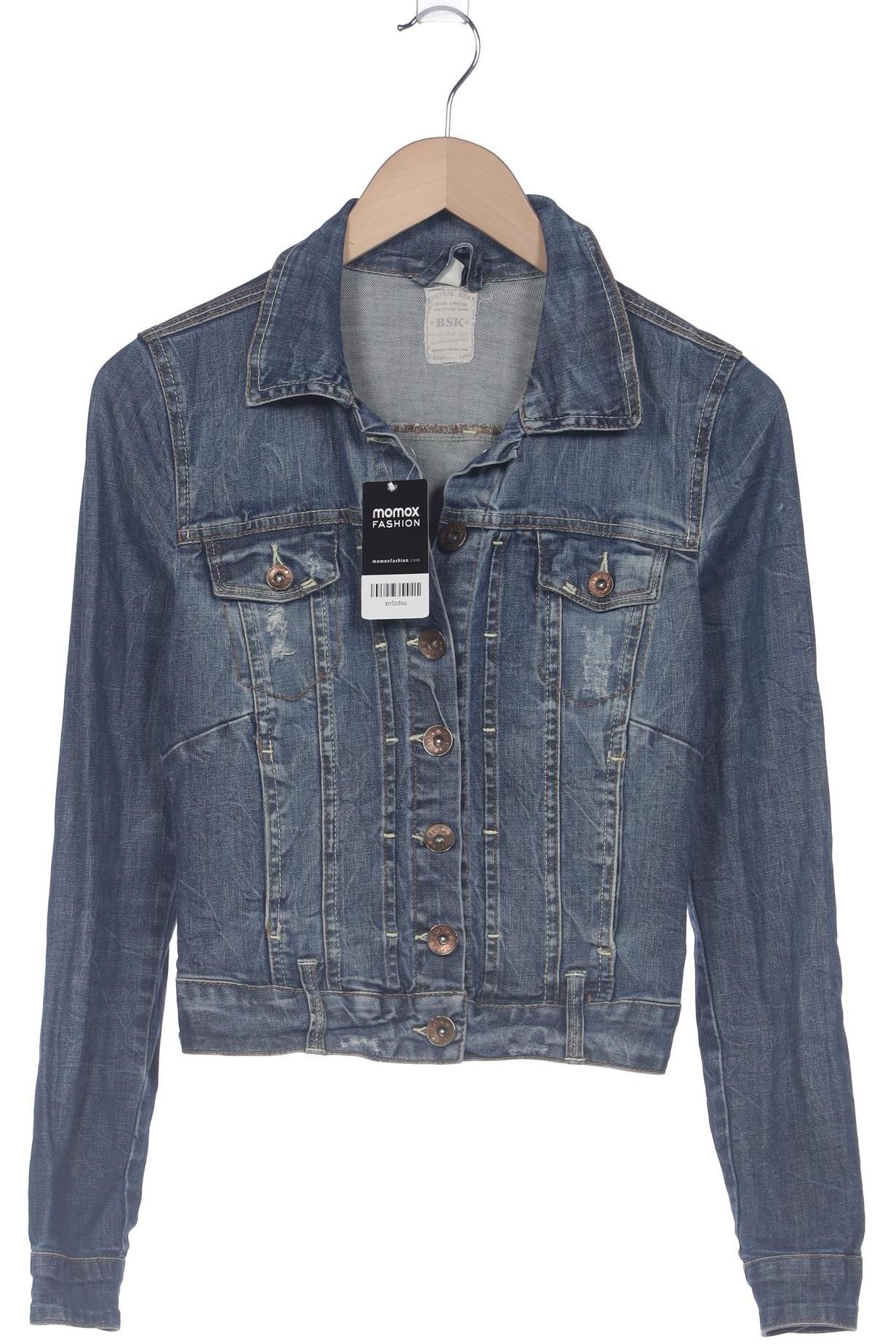 

bershka Damen Jacke, marineblau, Gr. 38