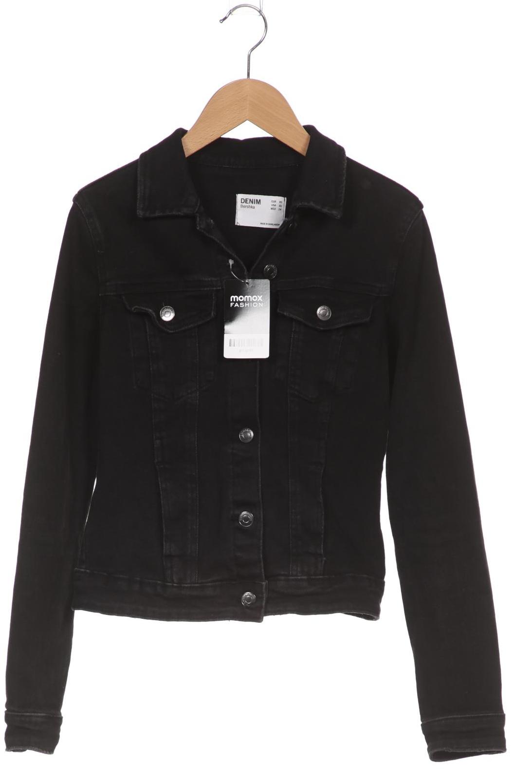 

bershka Damen Jacke, schwarz, Gr. 34