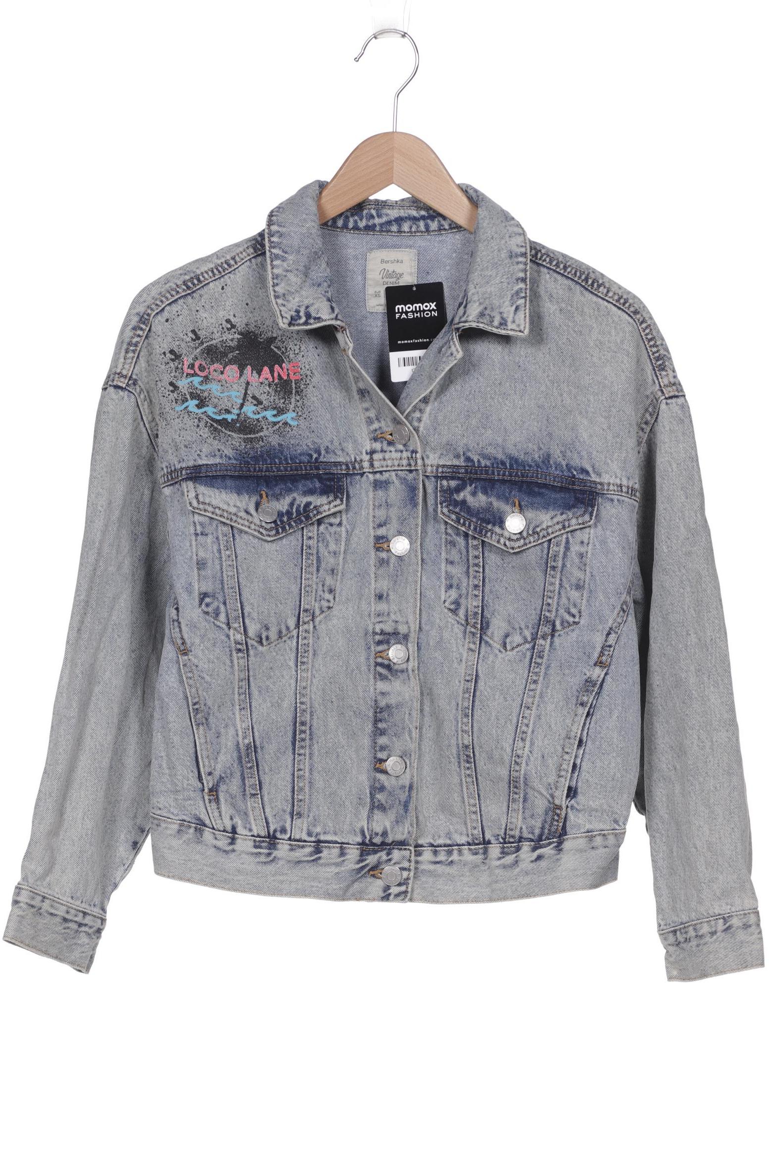 

bershka Damen Jacke, blau