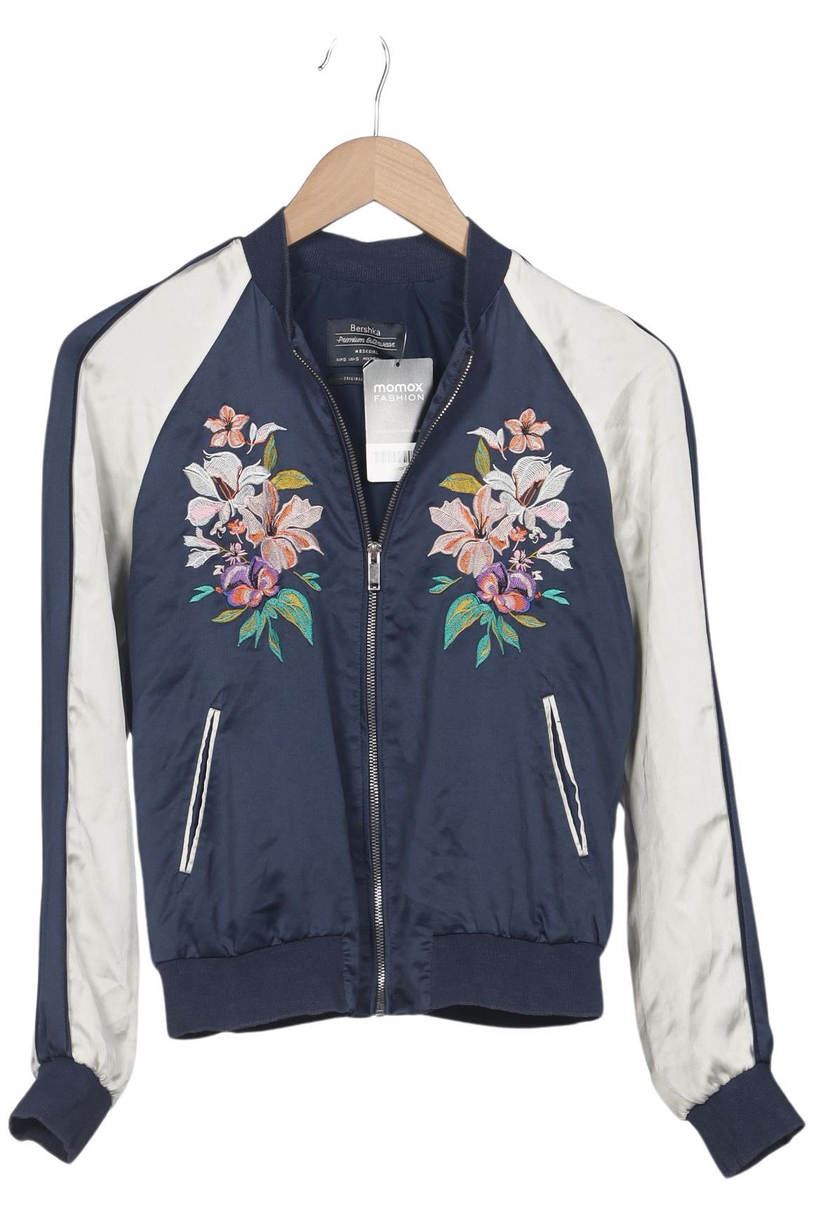 

bershka Damen Jacke, marineblau, Gr. 36