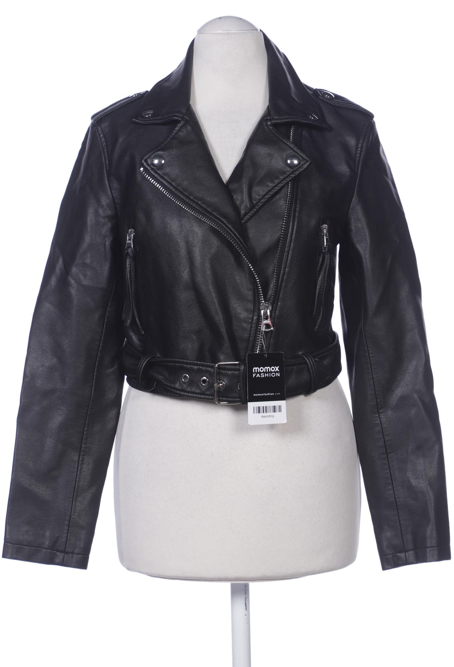 

bershka Damen Jacke, schwarz, Gr. 36