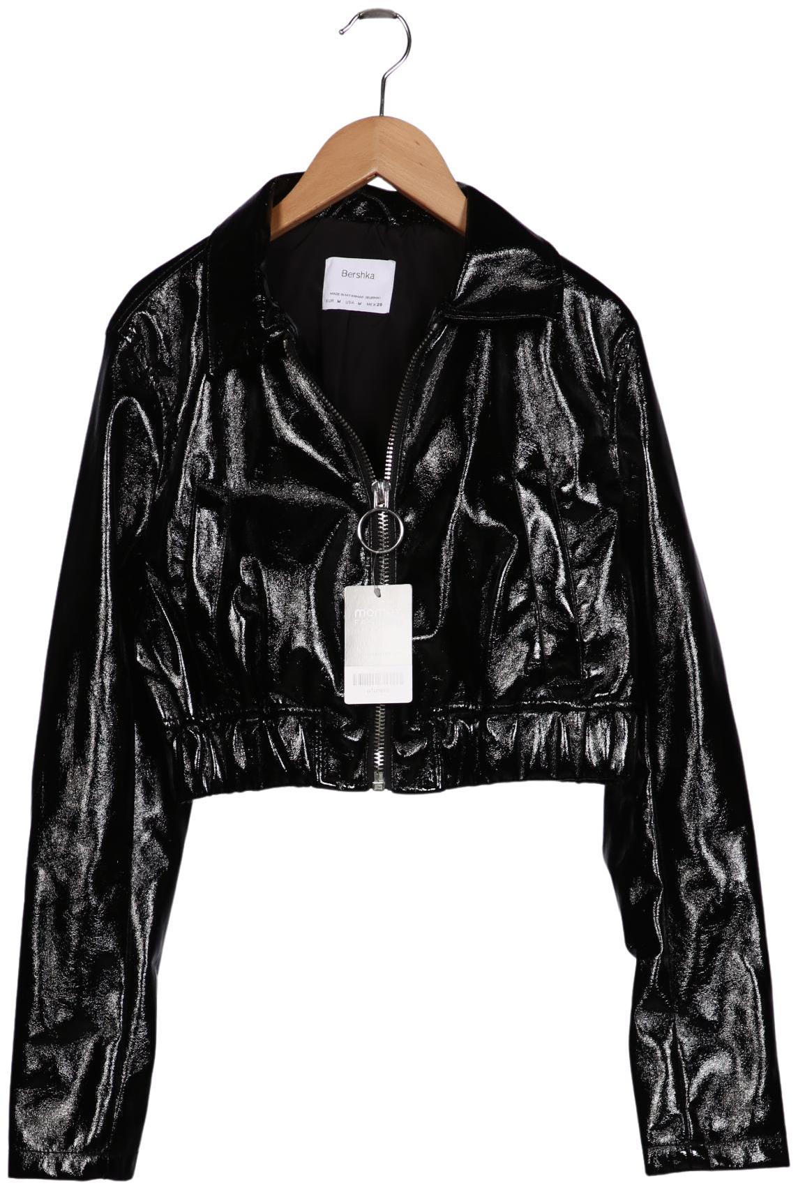 

bershka Damen Jacke, schwarz, Gr. 38