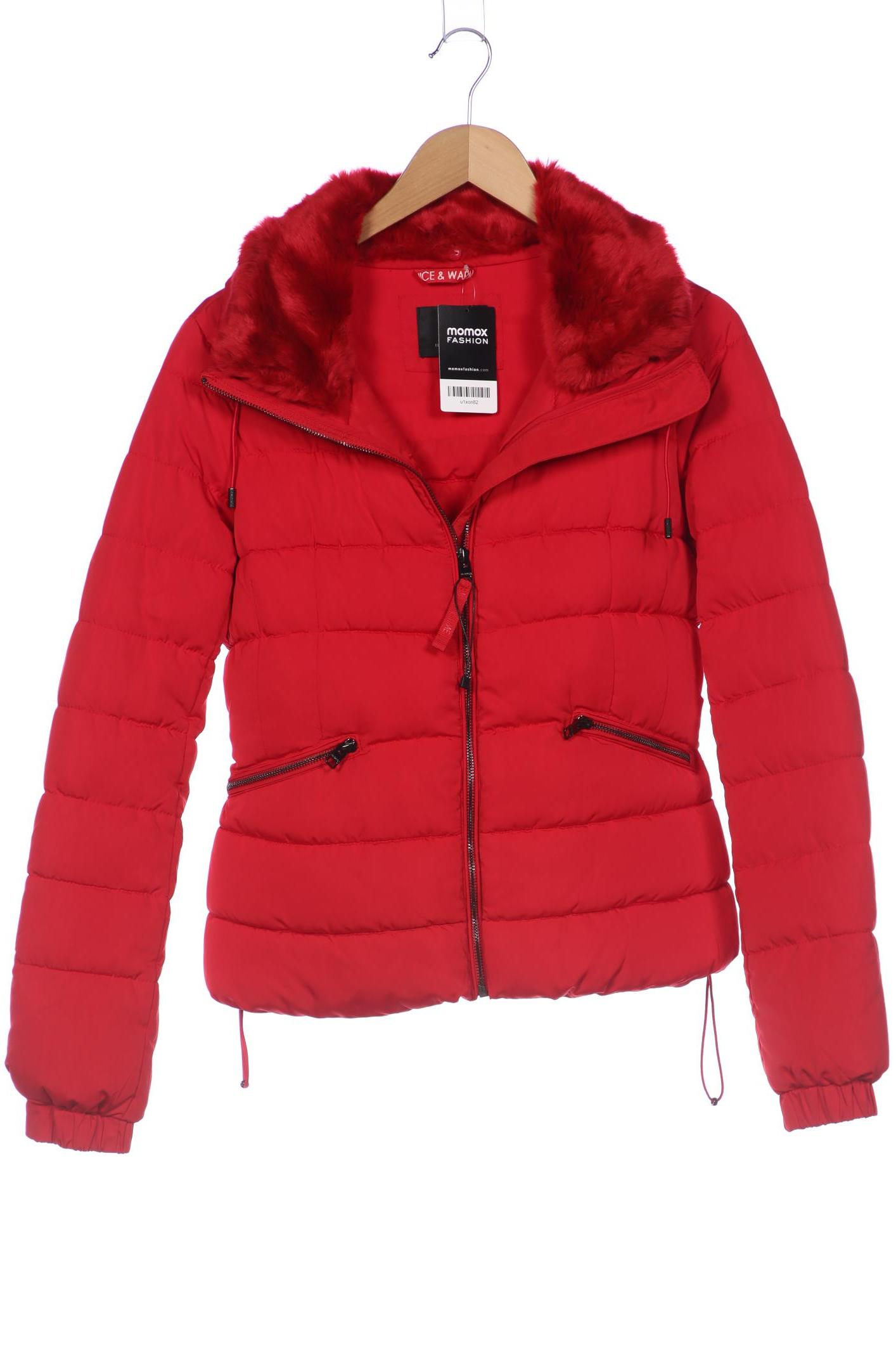 

bershka Damen Jacke, rot, Gr. 38