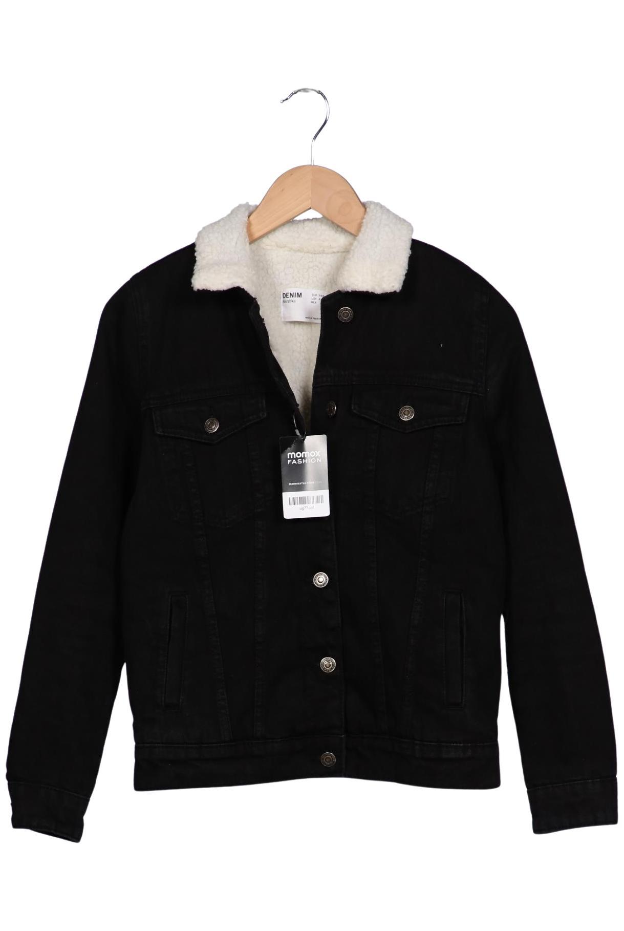 

bershka Damen Jacke, schwarz, Gr. 32