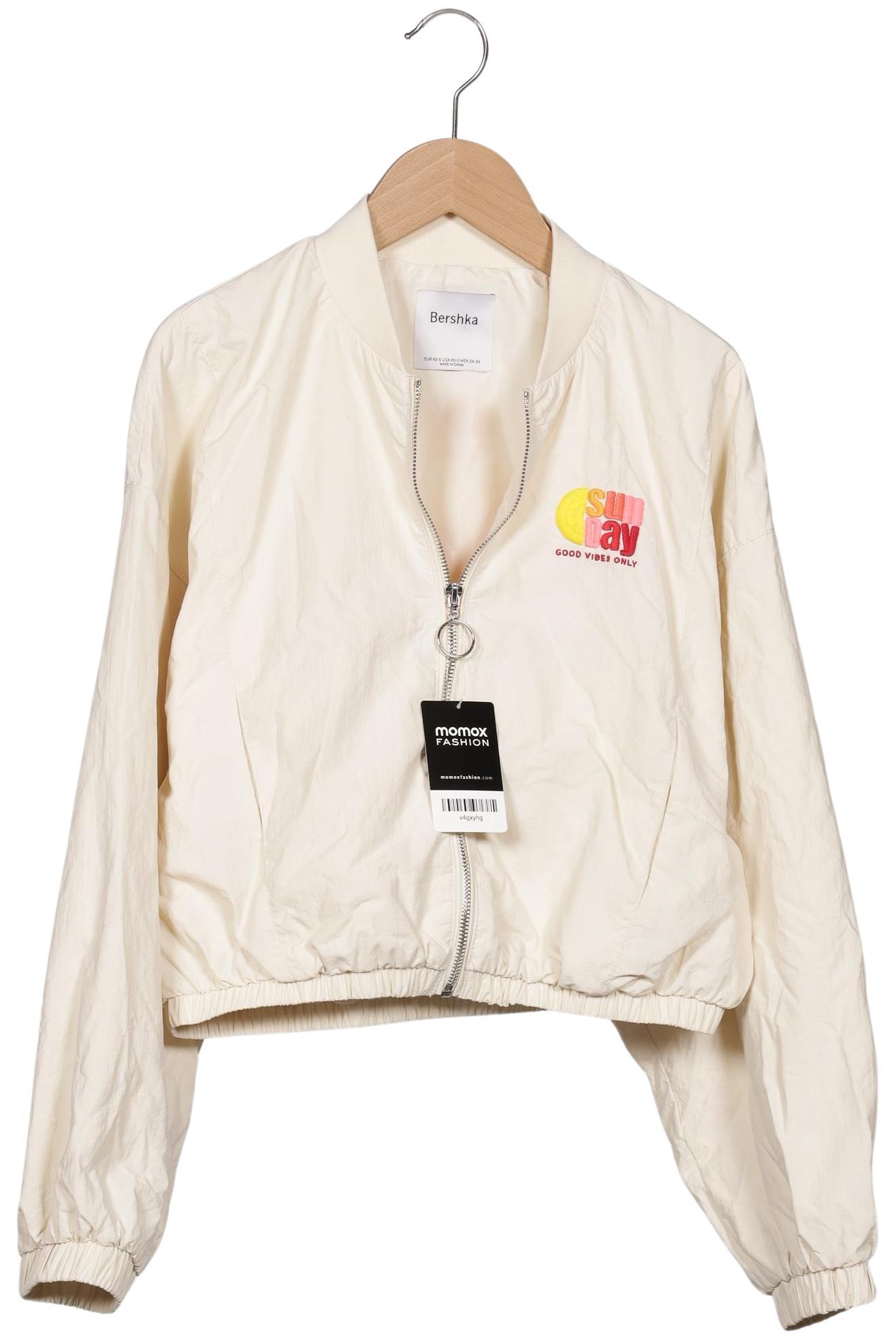 

bershka Damen Jacke, cremeweiß, Gr. 34