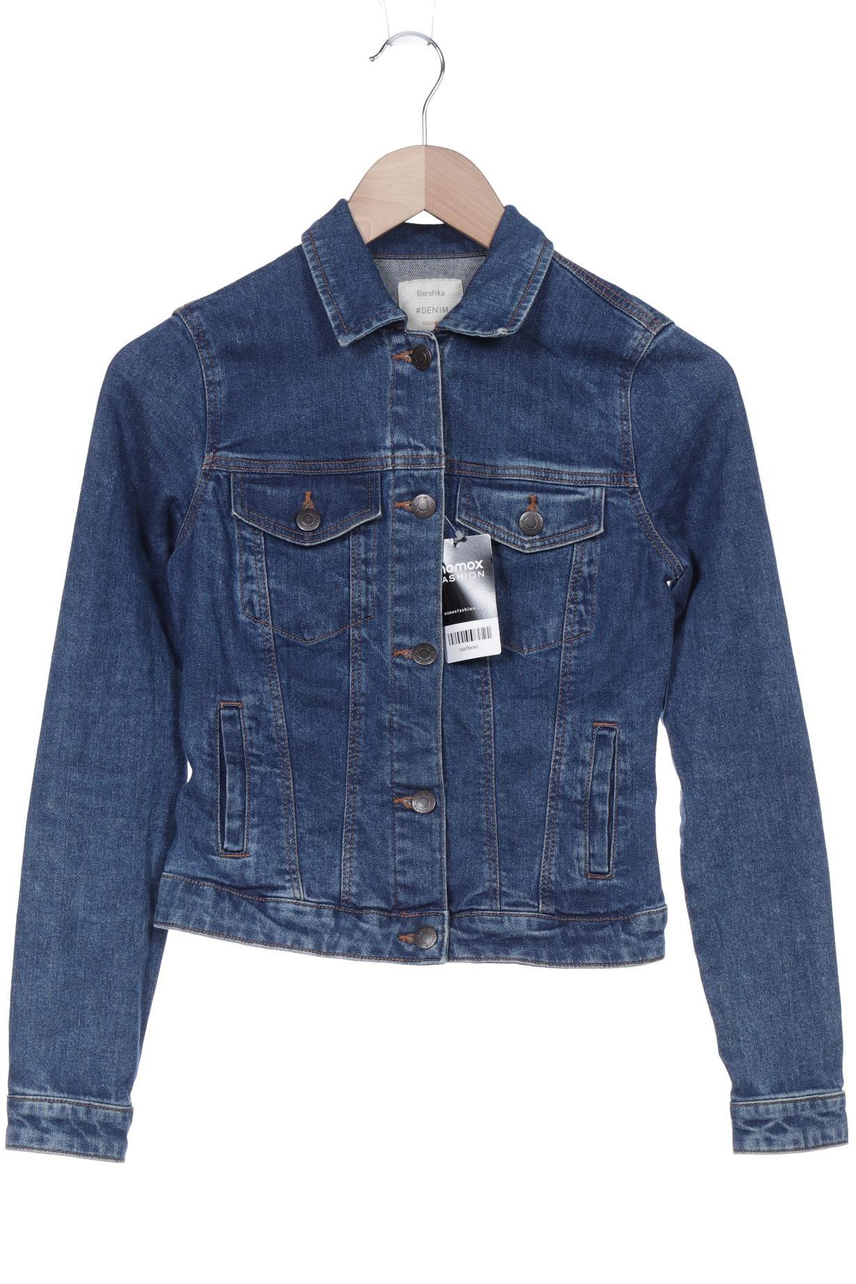 

bershka Damen Jacke, blau, Gr. 32