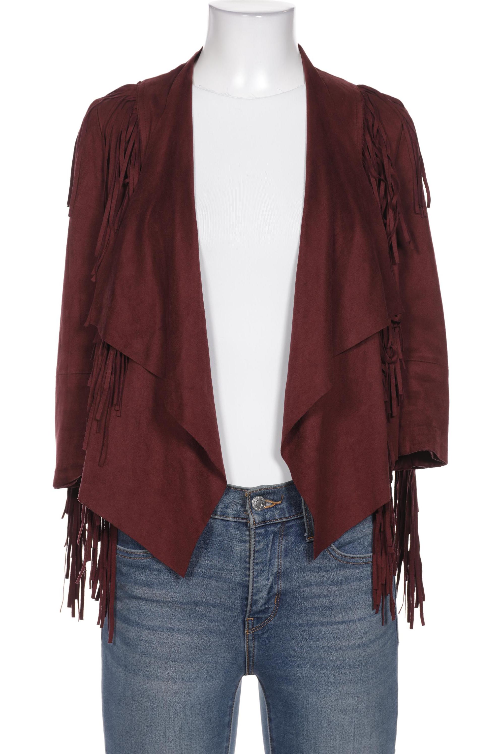 

bershka Damen Jacke, bordeaux, Gr. 36