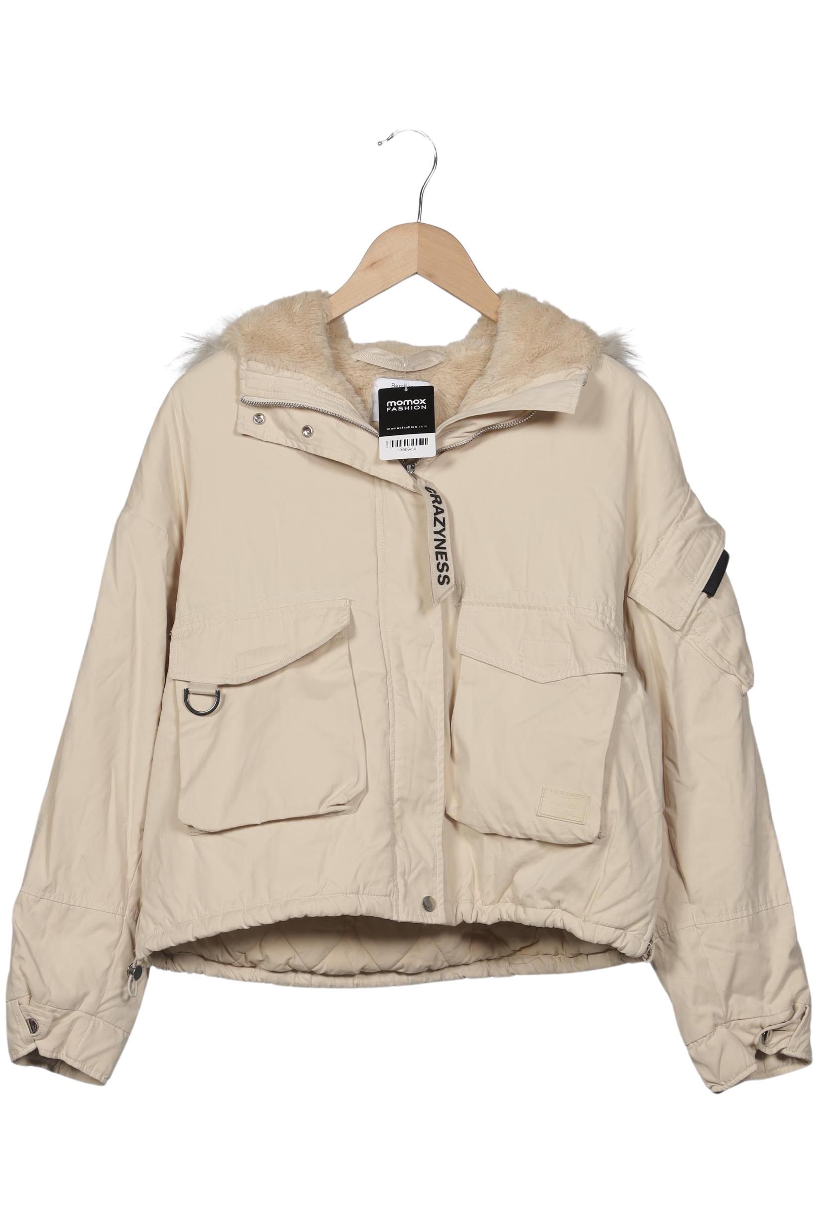 

bershka Damen Jacke, beige, Gr. 38