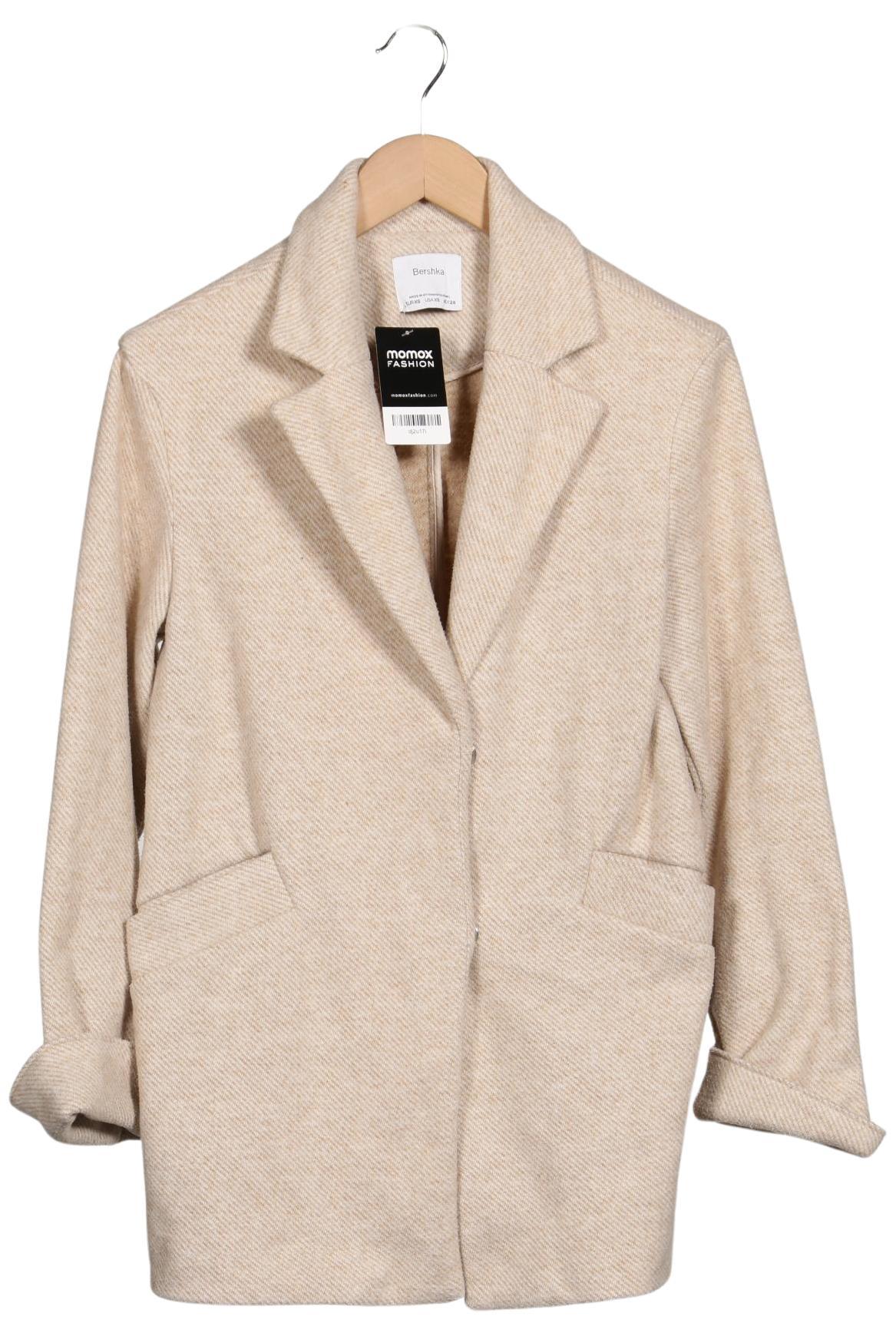 

bershka Damen Jacke, beige, Gr. 34