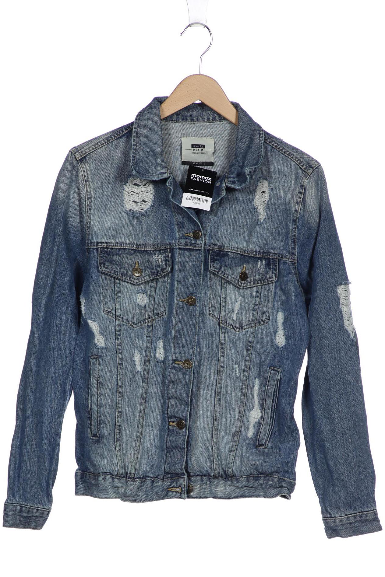 

bershka Damen Jacke, blau