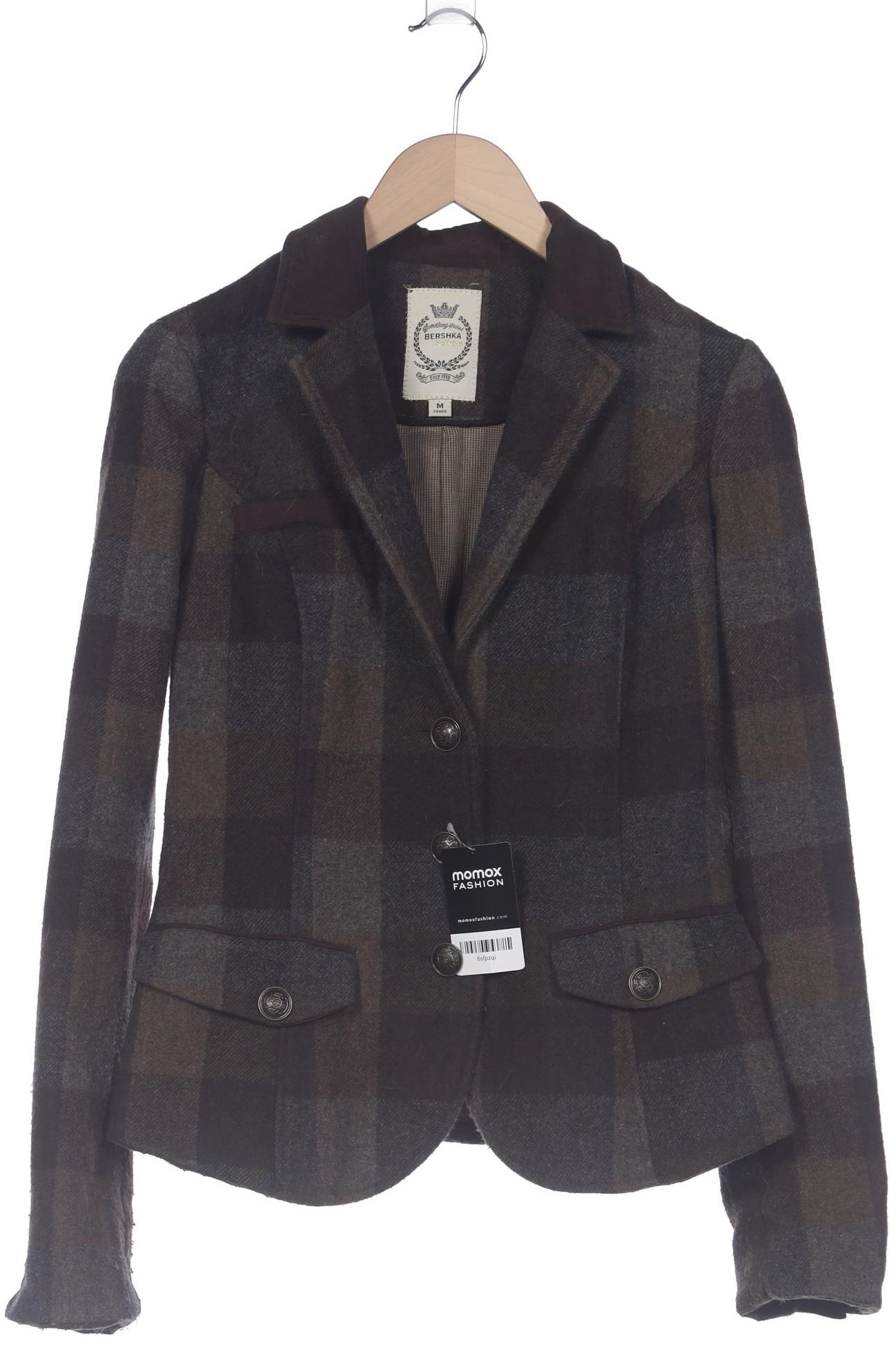 

bershka Damen Jacke, grün, Gr. 38