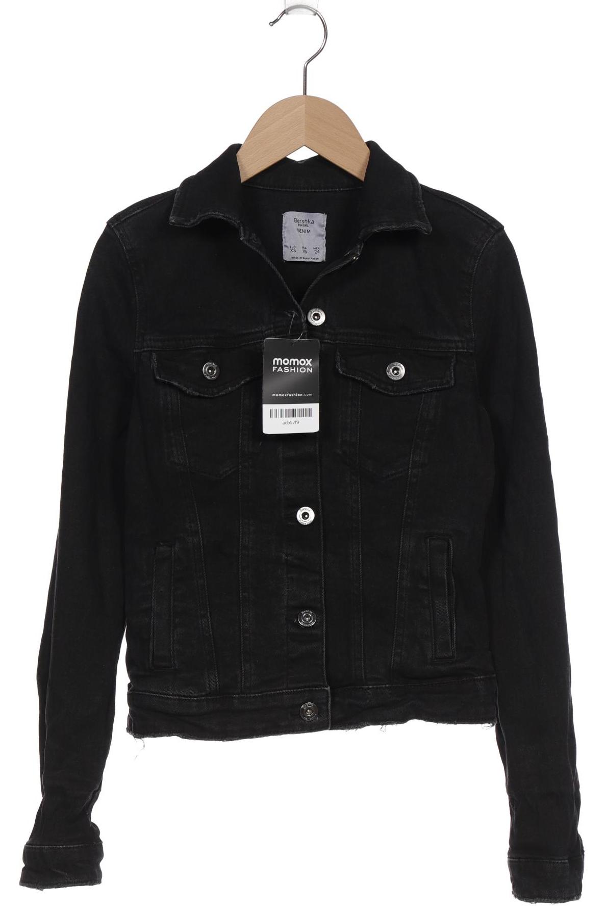

bershka Damen Jacke, schwarz, Gr. 34