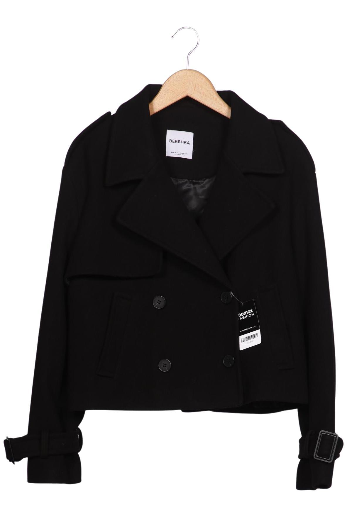 

bershka Damen Jacke, schwarz, Gr. 38