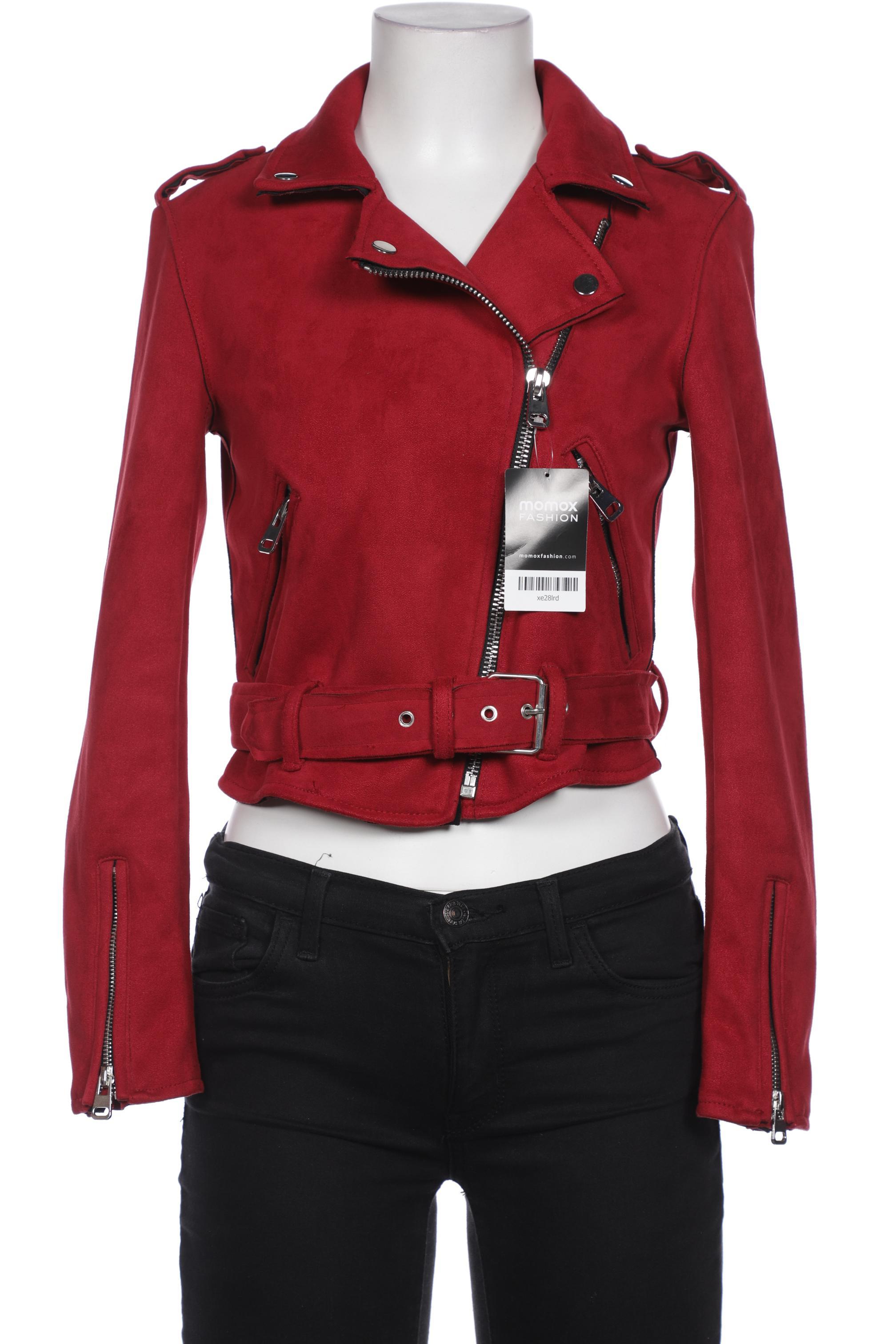 

bershka Damen Jacke, rot, Gr. 36