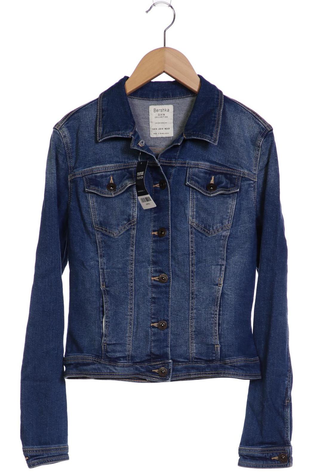 

bershka Damen Jacke, marineblau, Gr. 38