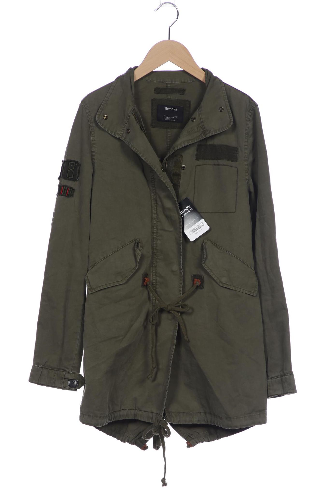

bershka Damen Jacke, grün, Gr. 34