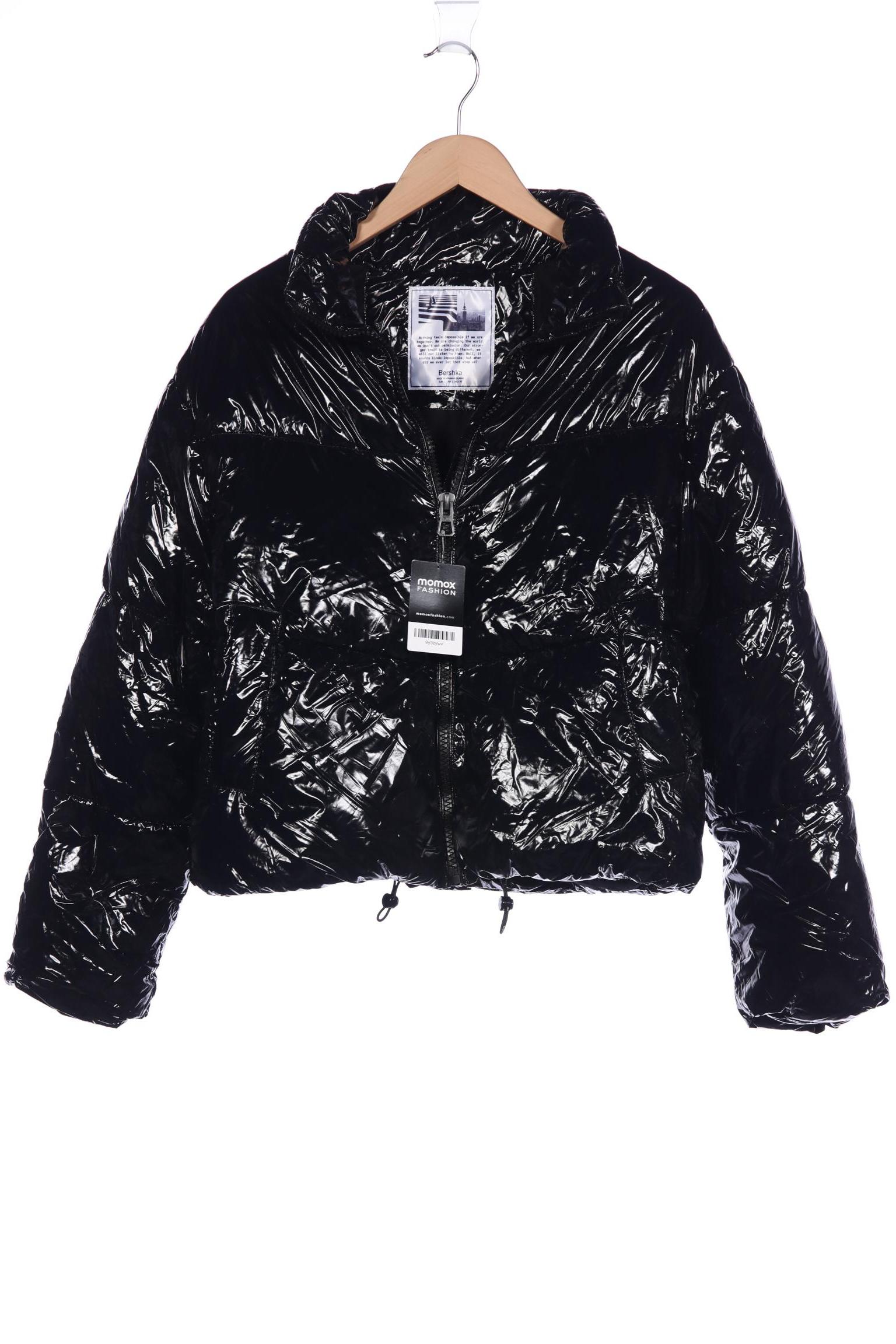 

bershka Damen Jacke, schwarz