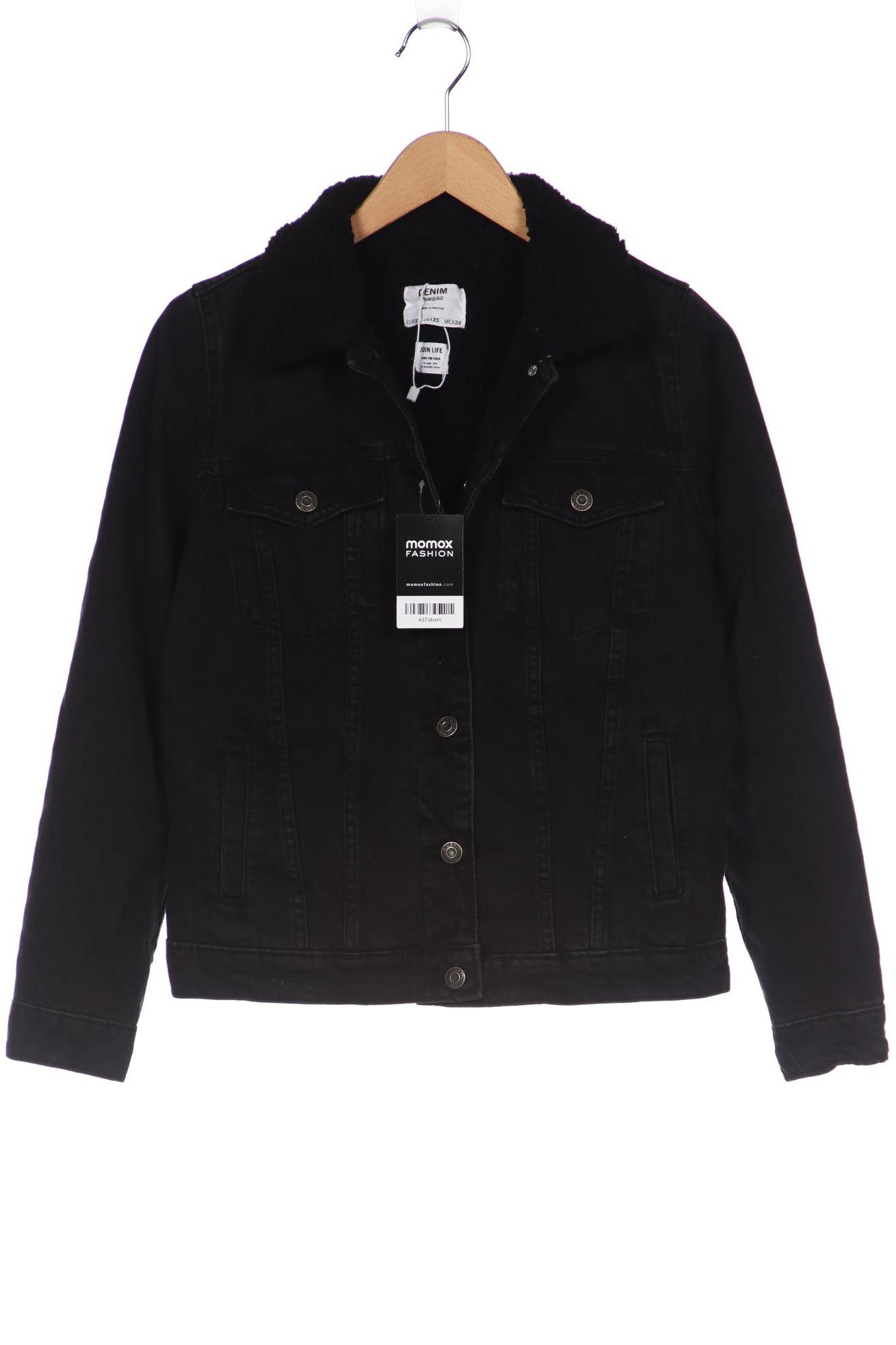 

bershka Damen Jacke, schwarz, Gr. 34